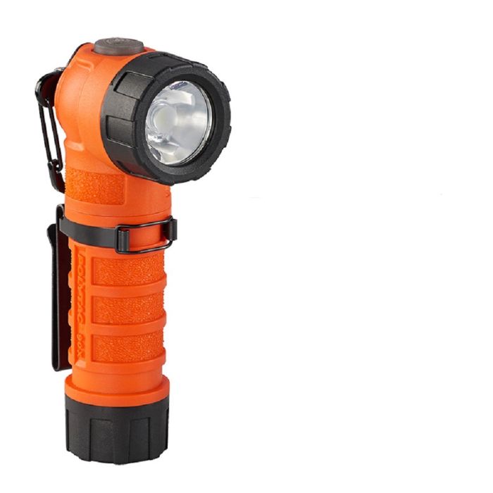 Streamlight PolyTac 90X 88832 Right Angle Light, Includes CR123A Lithium Batteries And Gear Keeper, Orange, One Size, 1 Each