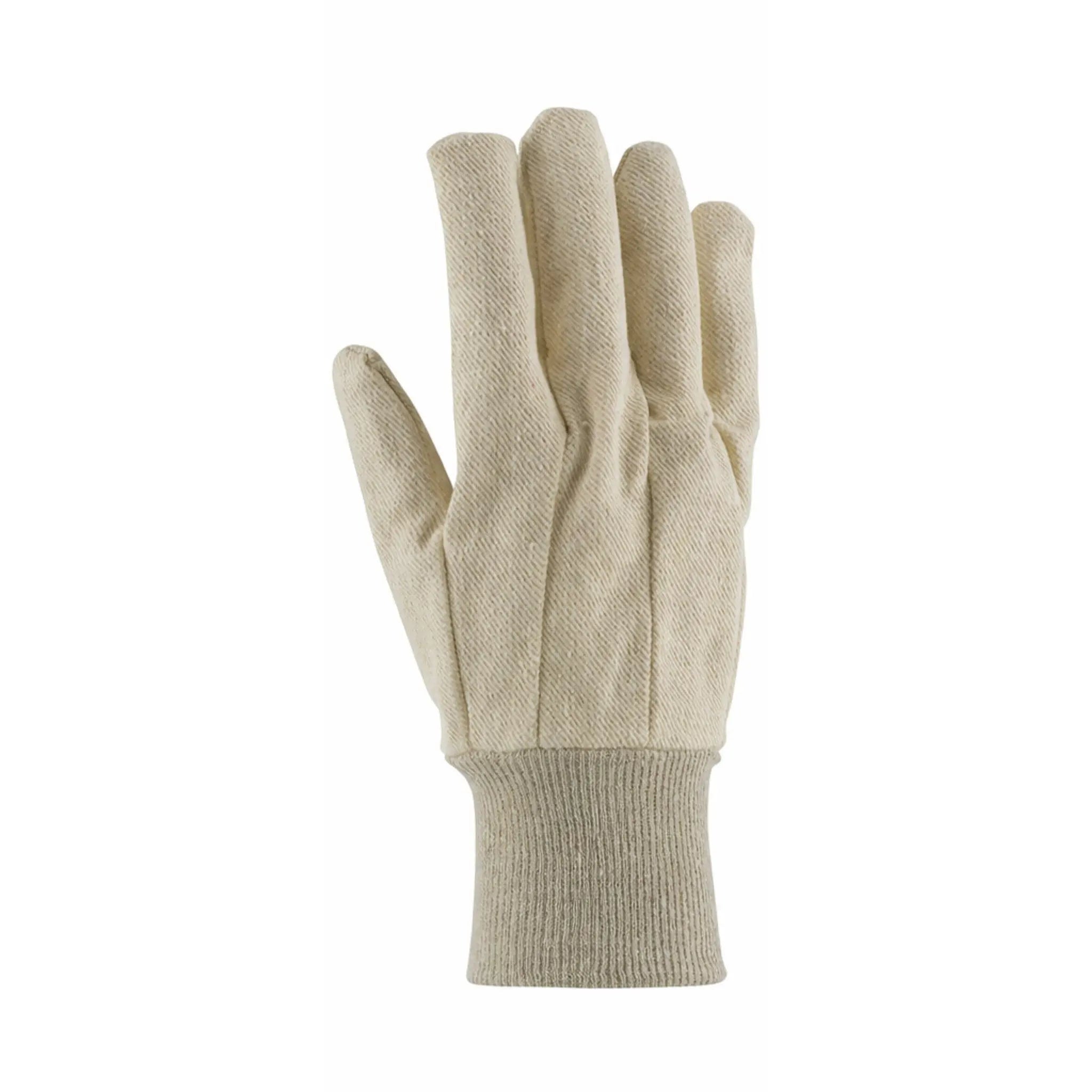 PIP 90-910 Premium Grade Cotton Canvas Single Palm Glove, Knit Wrist-Back