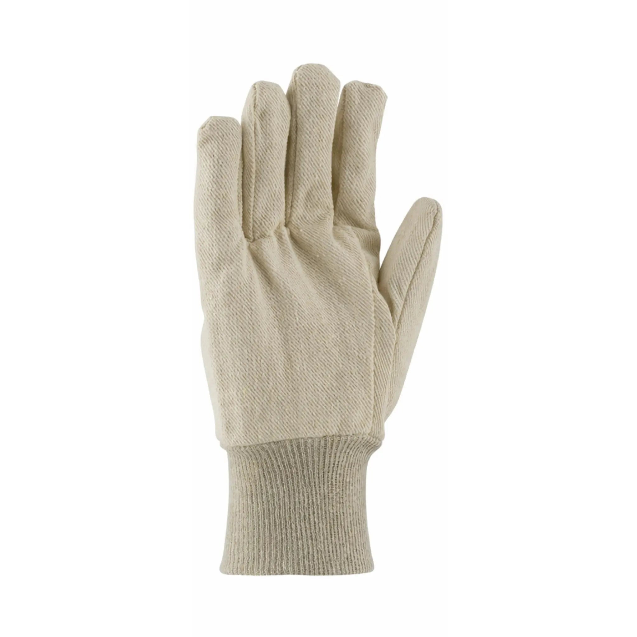 PIP 90-910 Premium Grade Cotton Canvas Single Palm Glove, Knit Wrist-Front