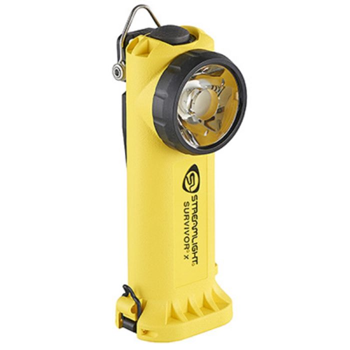 Streamlight Survivor X 90962 Rechargeable Right Angle Light With 120V 100V AC And 12V DC Bank Charger, Yellow, One Size, 1 Each