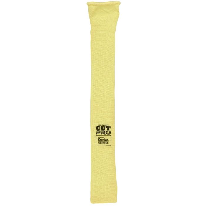 MCR Safety Cut Pro 9378E Certified Double Ply DuPont Kevlar Cut Resistant Sleeves, Yellow, One Size, Box of 10