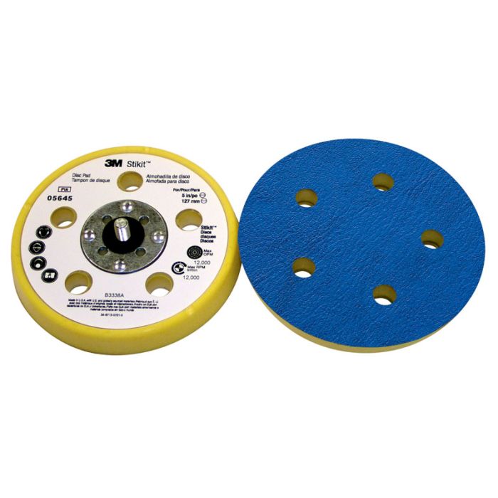 3M™ Stikit™ D/F Low Profile Finishing Disc Pad 05645, 5 in x 11/16 in 5/16-24 External, 10 per case