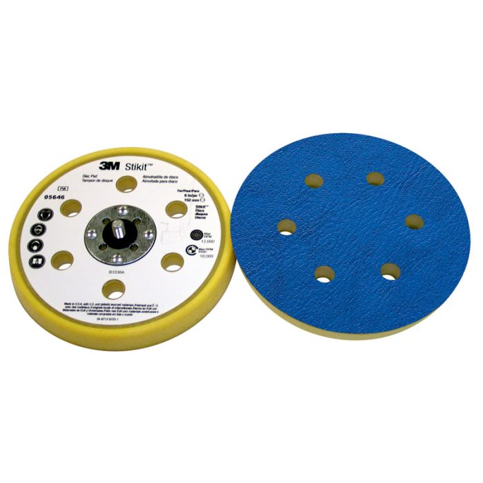 3M™ Stikit™ D/F Low Profile Finishing Disc Pad 05646, 6 in x 11/16 in 5/16-24 External, 10 per case