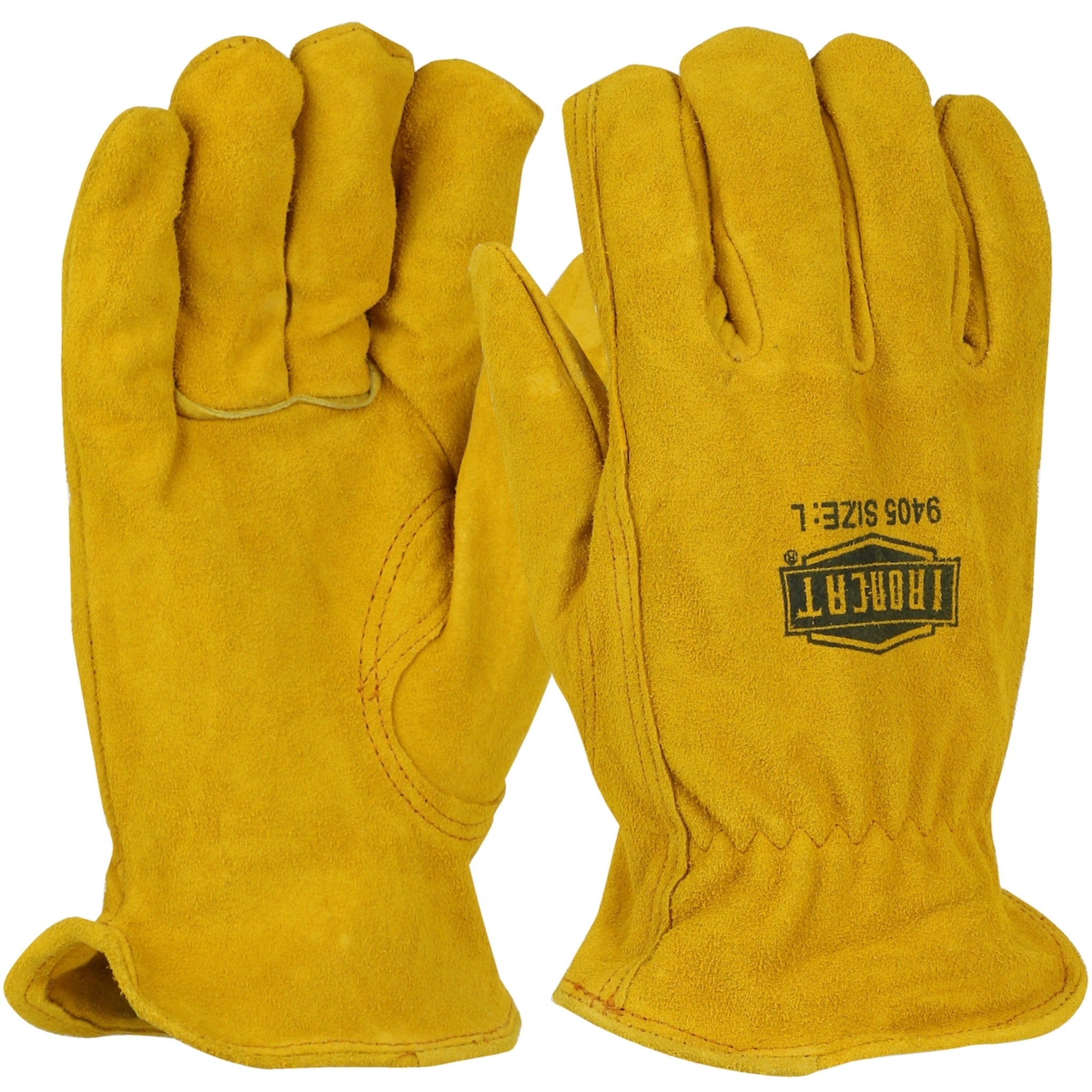 PIP Ironcat 9405 Premium Grade Split Cowhide Leather Drivers Glove-Main_Image