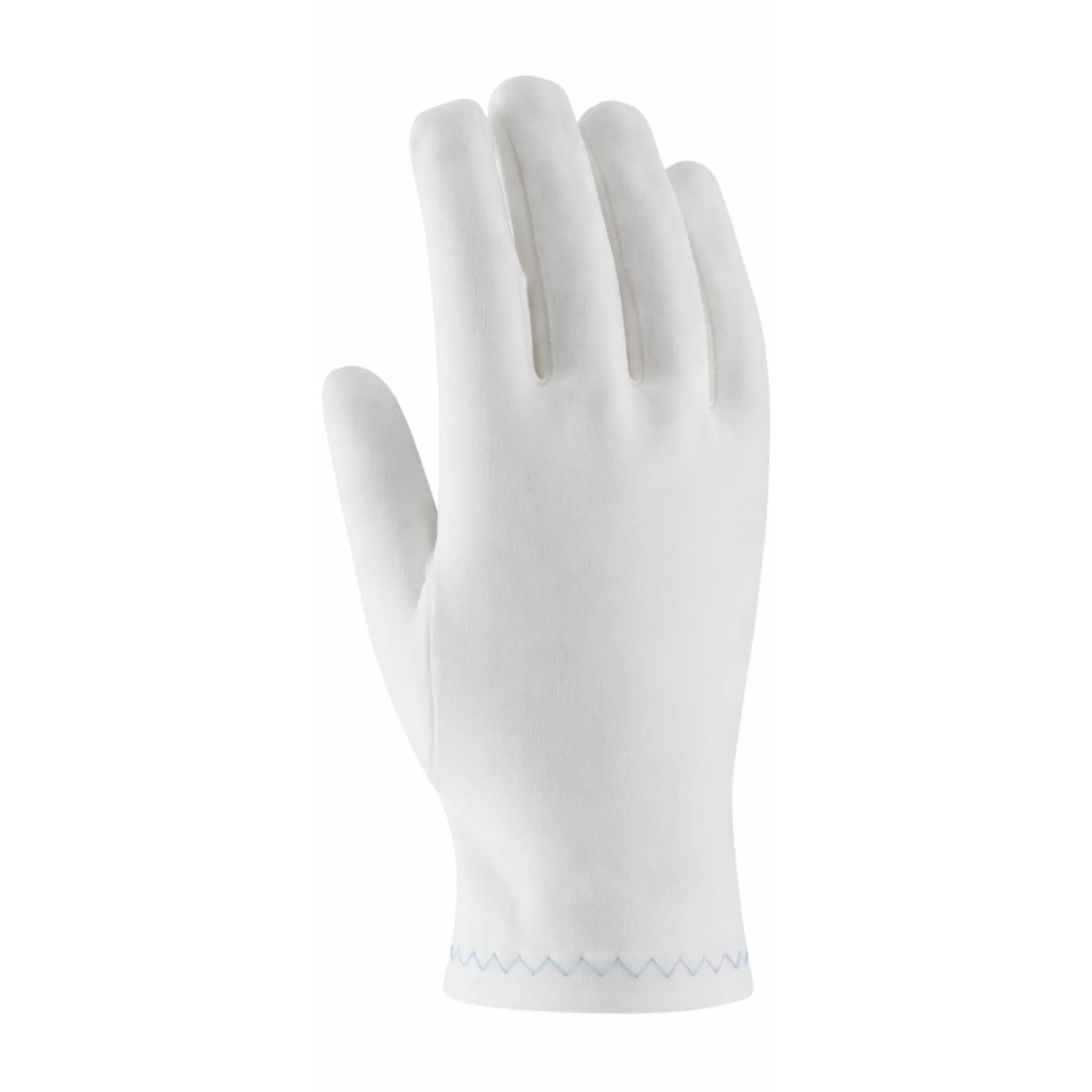 PIP CleanTeam 98-700 Heavy Weight Stretch Nylon Inspection Glove with Zig-Zag Stitched Rolled Hem, White, Mens, 1 Dozen 