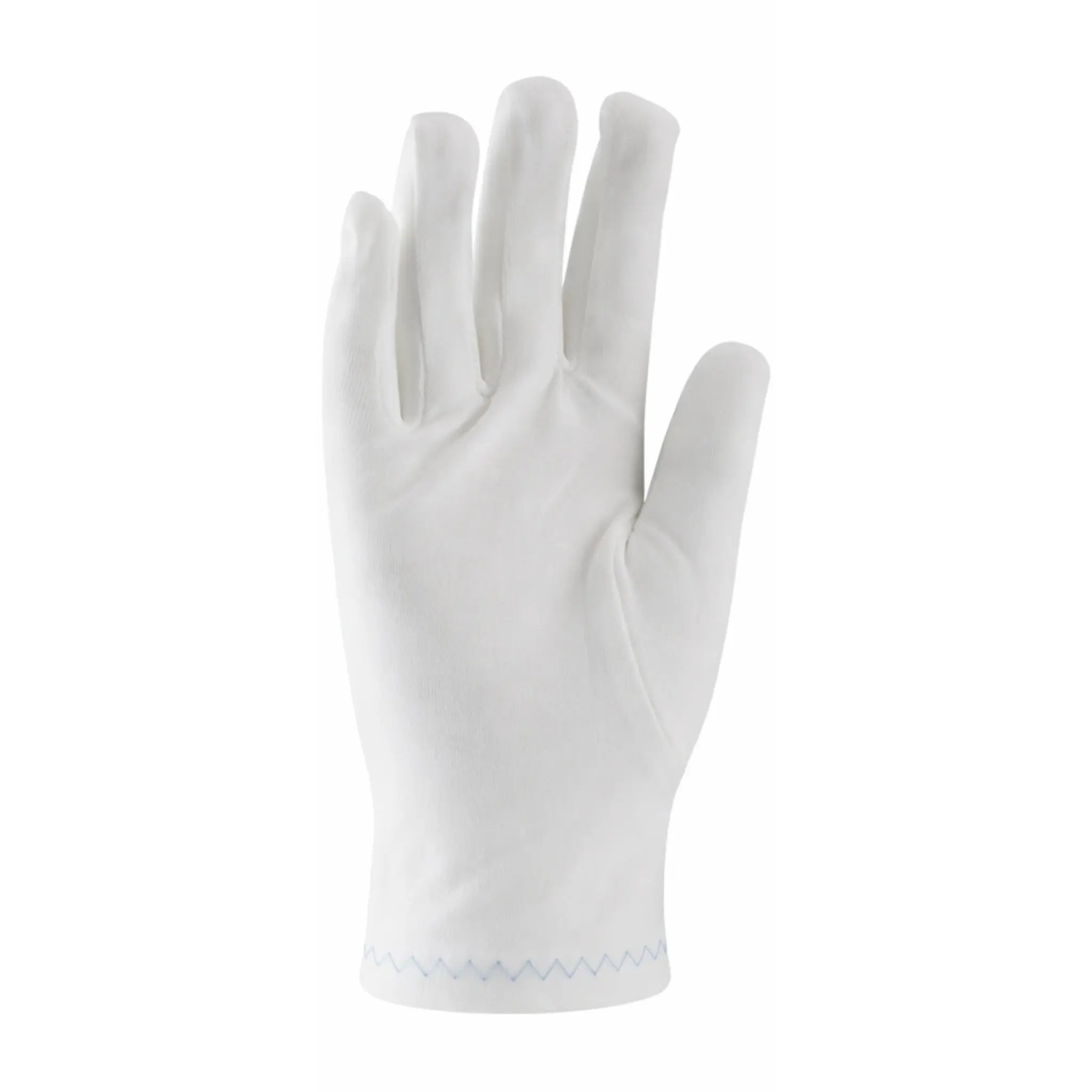 PIP CleanTeam 98-700 Heavy Weight Stretch Nylon Inspection Glove with Zig-Zag Stitched Rolled Hem, White, Mens, 1 Dozen 