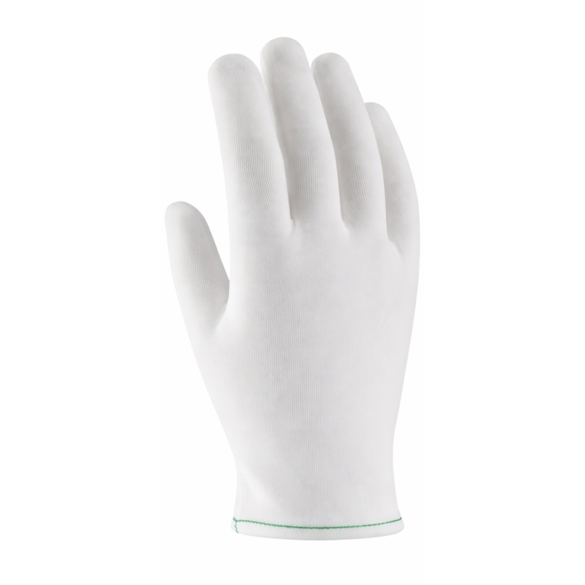 PIP CleanTeam 98-740 40 Denier Tricot Mens Inspection Glove with Rolled Hem Cuff-Back_Image