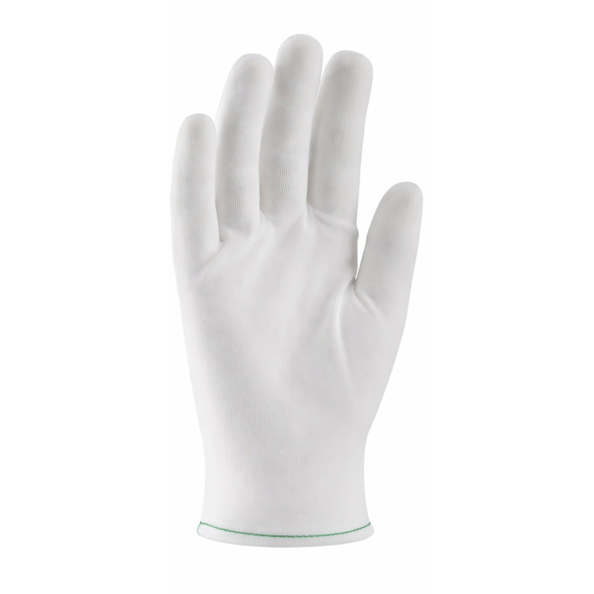 PIP CleanTeam 98-740 40 Denier Tricot Mens Inspection Glove with Rolled Hem Cuff-Front_Image