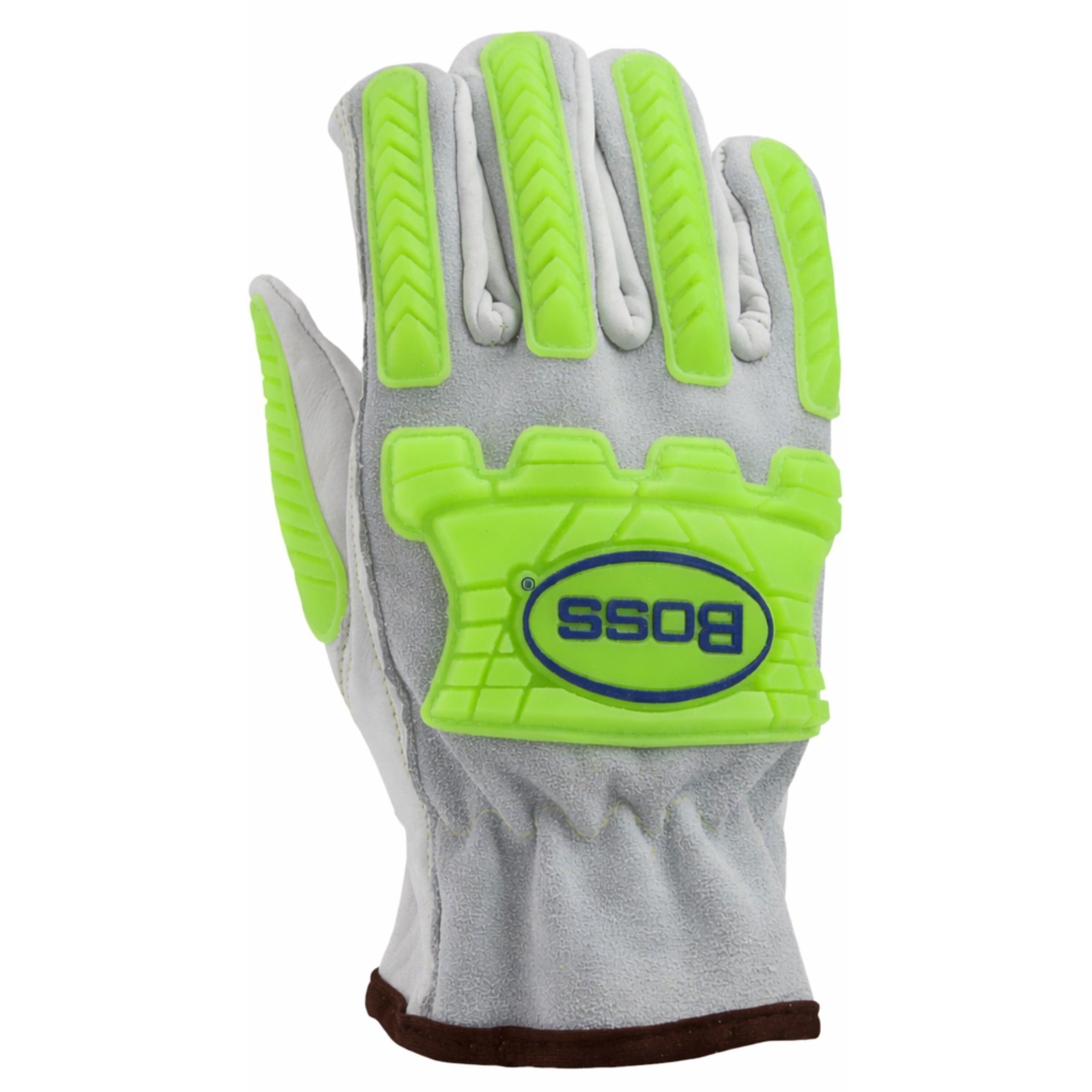 PIP Boss 997KB Top Grain Leather Drivers Glove with Split Cowhide Back, Kevlar Stitching and Hi-Vis Impact TPR-Back_Image