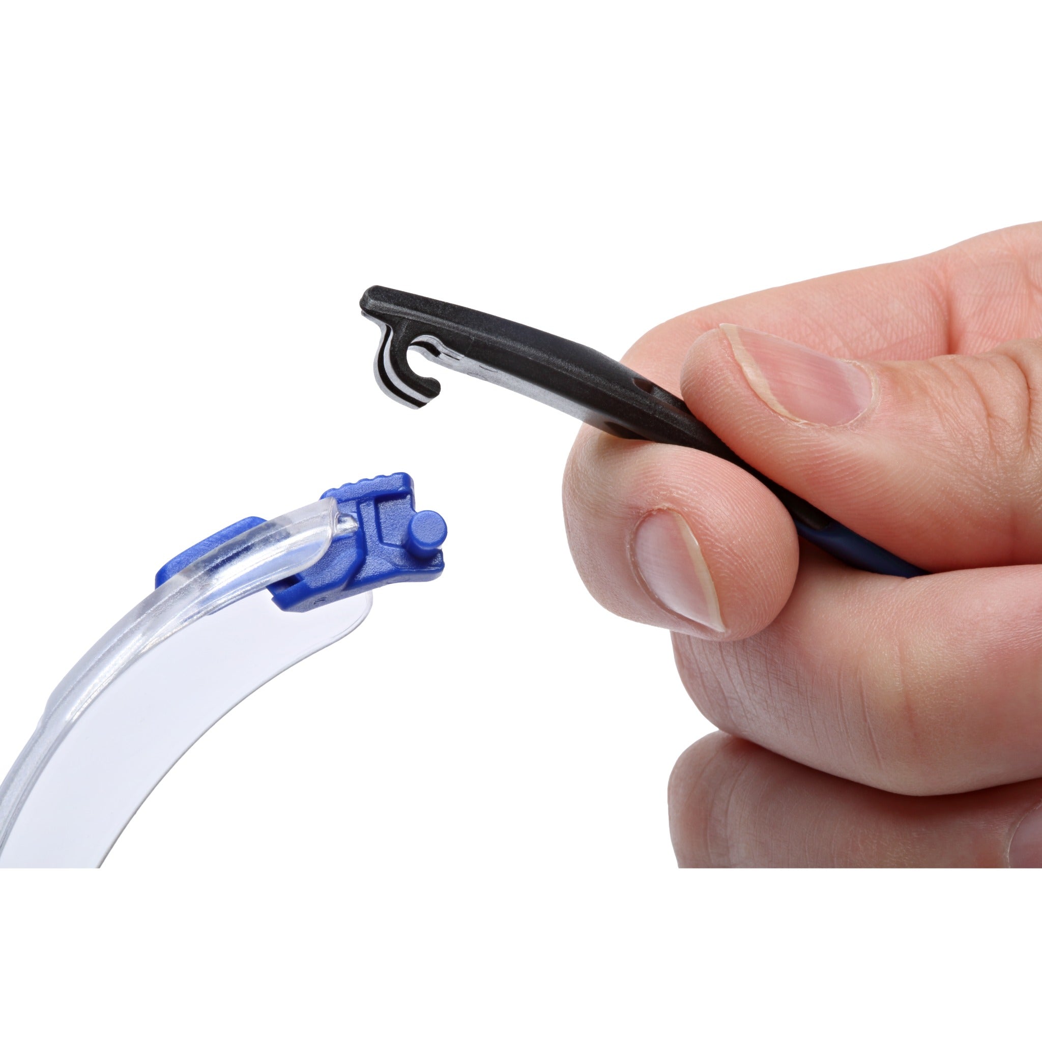 3M Solus 1000-Series Safety Glasses S1101SGAF Black-Blue Clear Scotchgard Anti-Fog Lens, 1 Each 