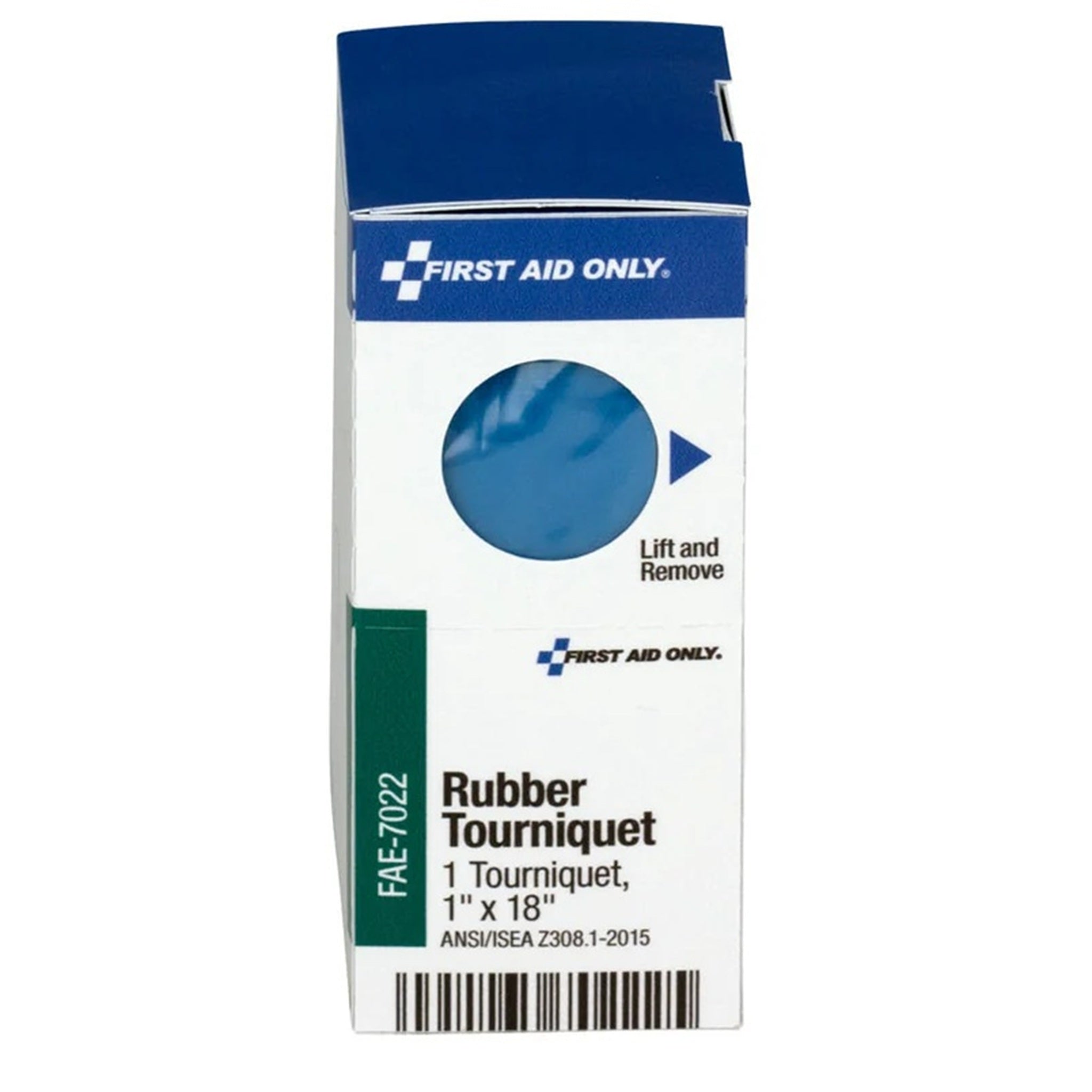 Acme United Corporation First Aid Only FAE-7022 Rubber Tourniquet, Blue, 1 x 18 Inches, Box of 1