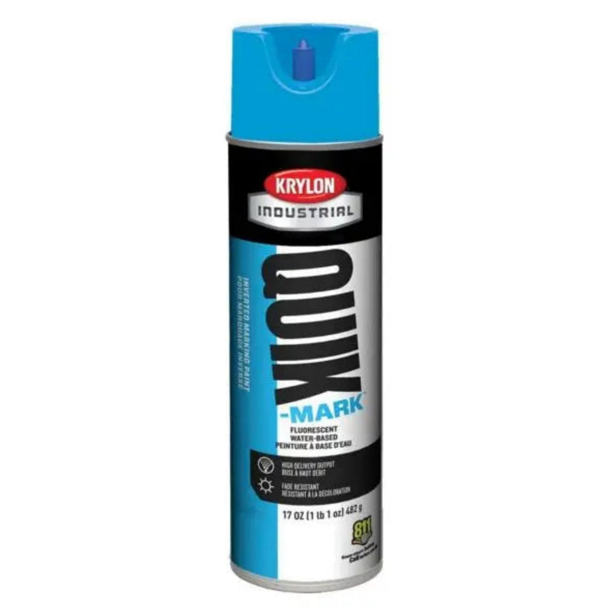 Krylon QUIK MARK Blue Water based Inverted Marking Paints 17 oz. 12 Cans
