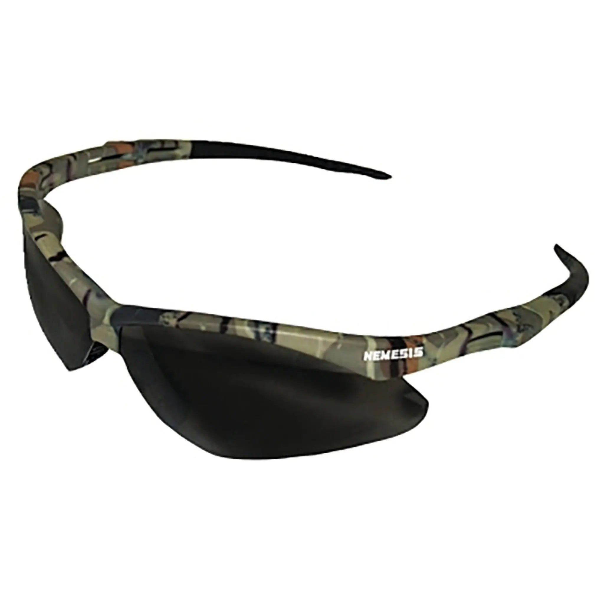 Kimberly-Clark KleenGuard 22609 Nemesis Safety Glasses With Smoke Anti-Fog, Hard Coat, KleenVison Lens, Camo, Box of 12 