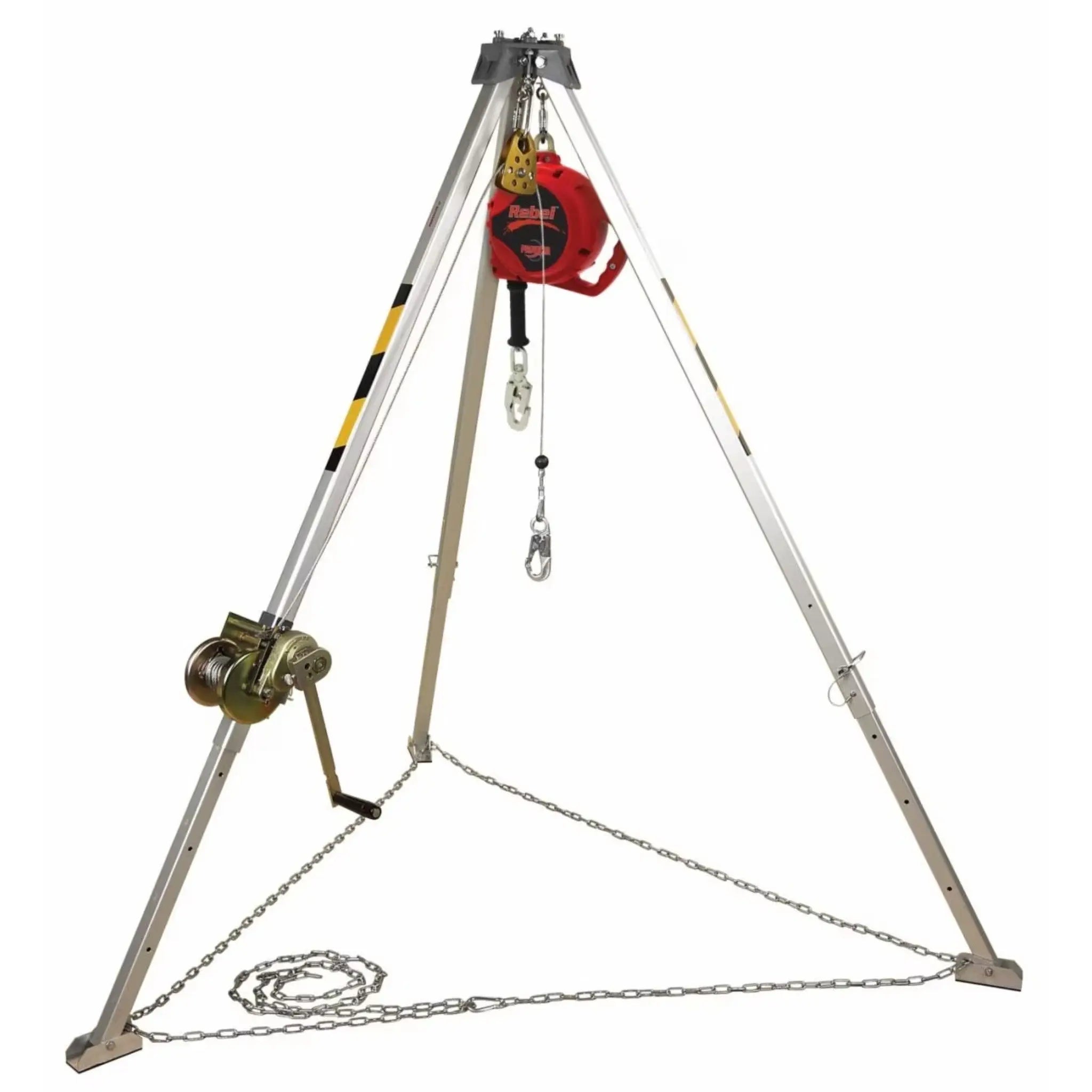 3M Protecta AK105A Confined Space Aluminum Tripod, 350 lb Capacity, 8 feet, 1 Each-With-Chain