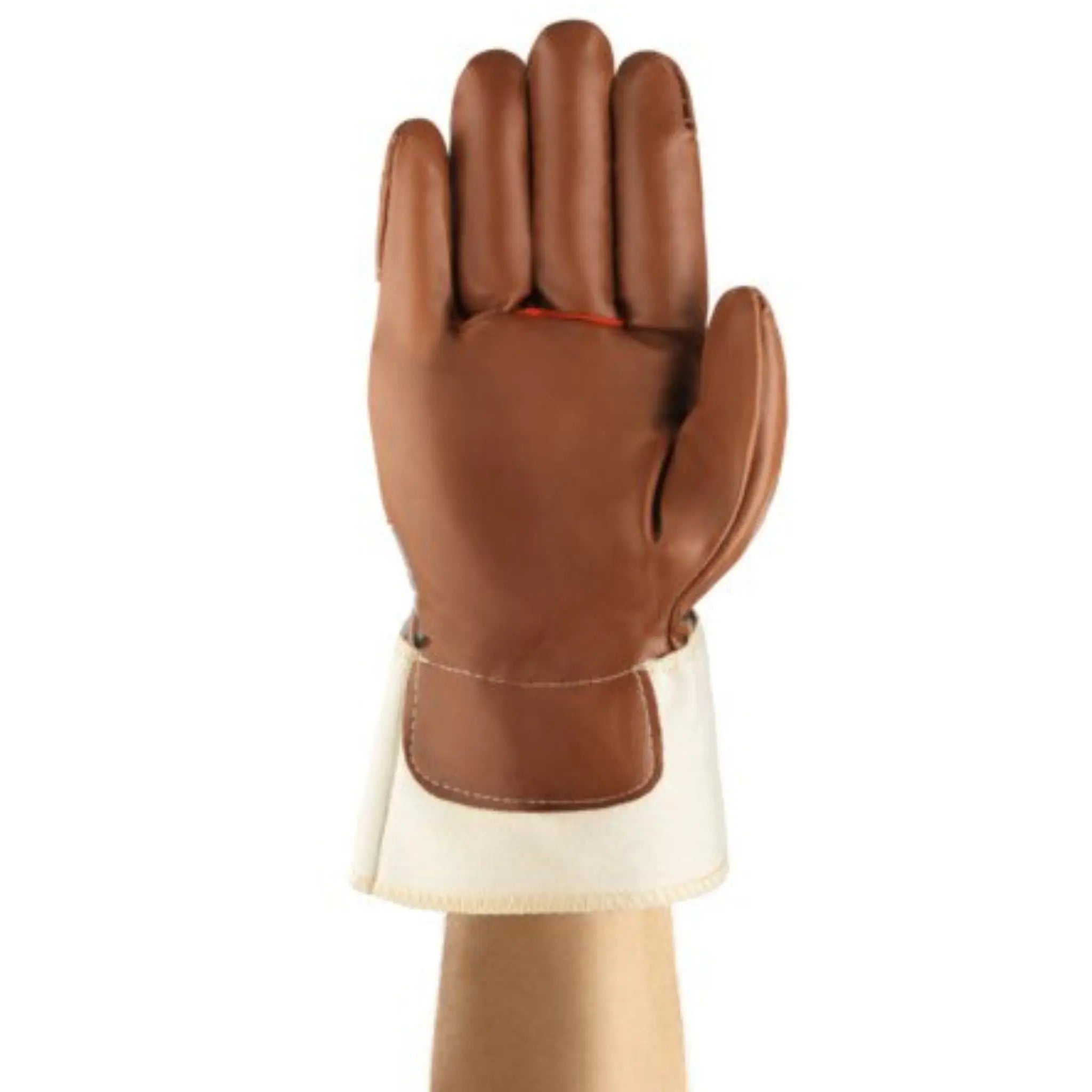 Ansell ActivArmr 52-547 Jersey-Lined Work Gloves with Nitrile Coating, Brown, 1 Pair 
