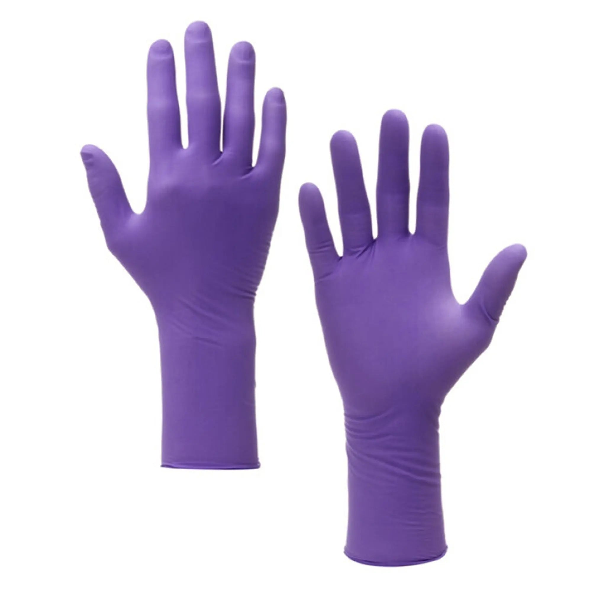 Ansell Kimtech Nitrile Exam Gloves, Purple, Case of 1000, Front and Back