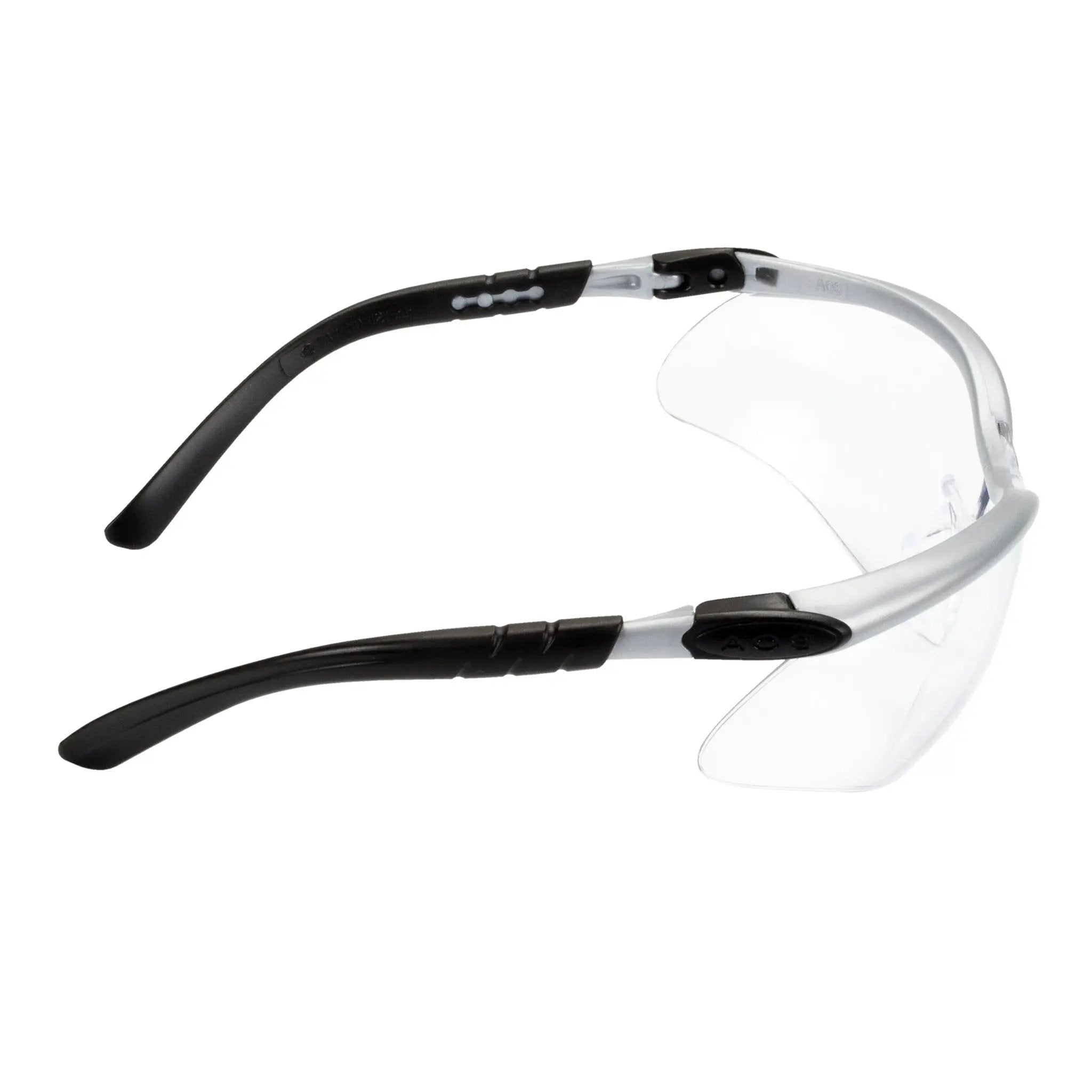 3M BX 7000052795 11380-00000-20 Protective Eyewear, Clear Anti-Fog Lens, Silver/Black Frame, Case of 20 
