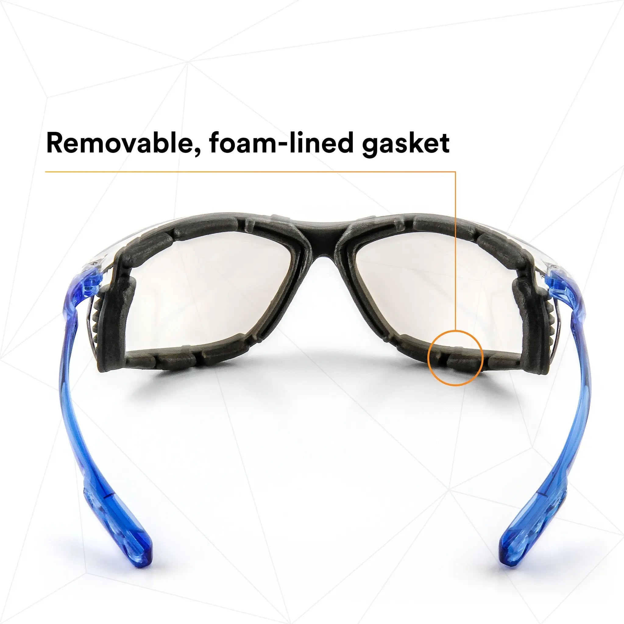 3M AO Safety 11872-00000-20 Virtua CCS Protective Eyewear with Foam Gasket, Clear Anti-Fog Lens, Case of 20, Feature