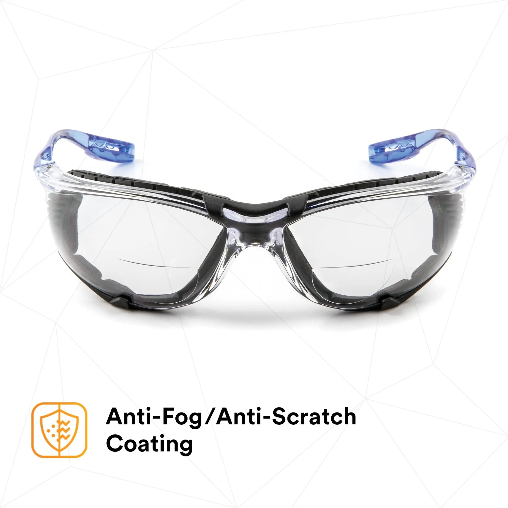 3M AO Safety 11872-00000-20 Virtua CCS Protective Eyewear with Foam Gasket, Clear Anti-Fog Lens, Case of 20, Anti-Fog/Scratch Coating