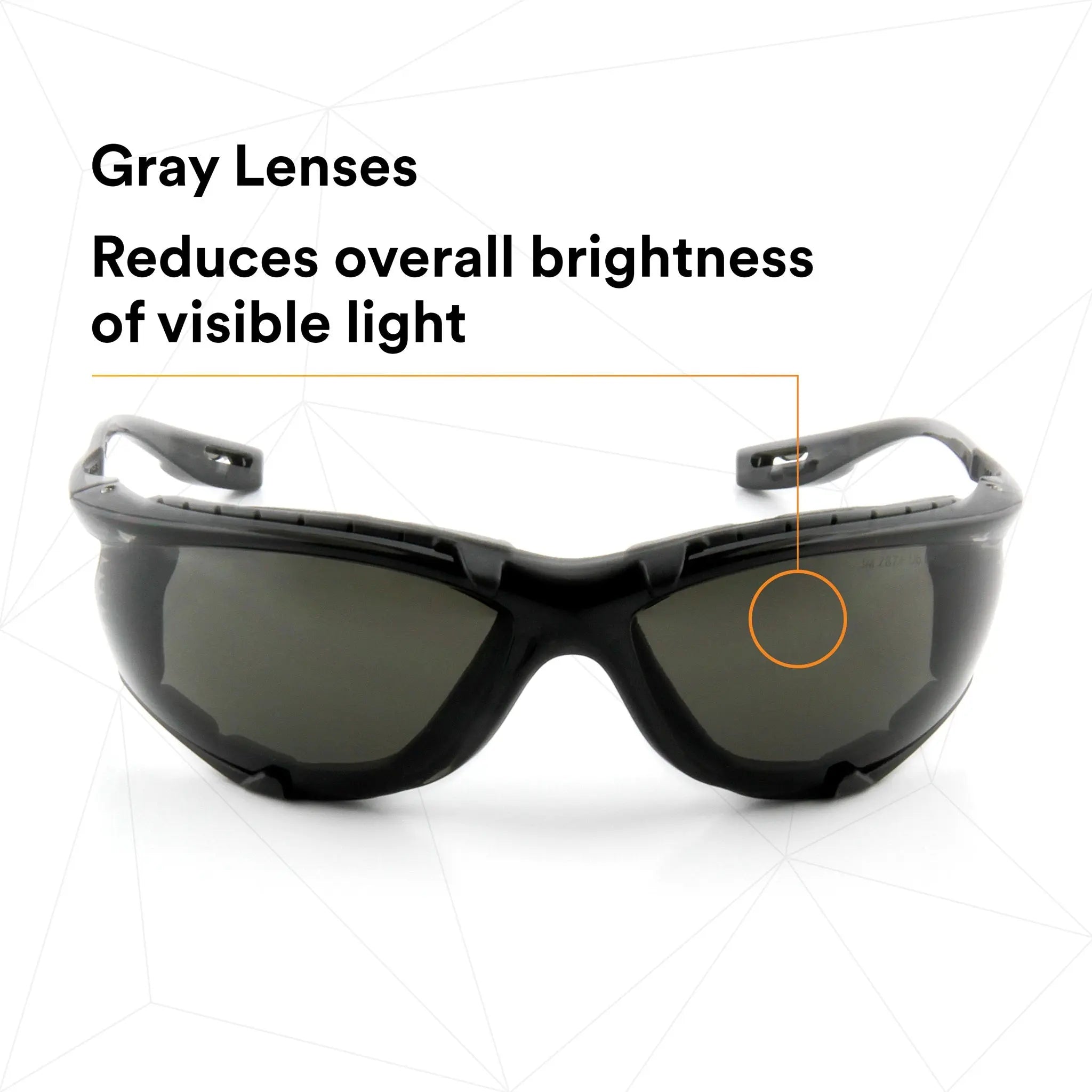 3M Virtua CCS Safety Glasses Foam Gasket Gray Anti-Fog Lens ANSI