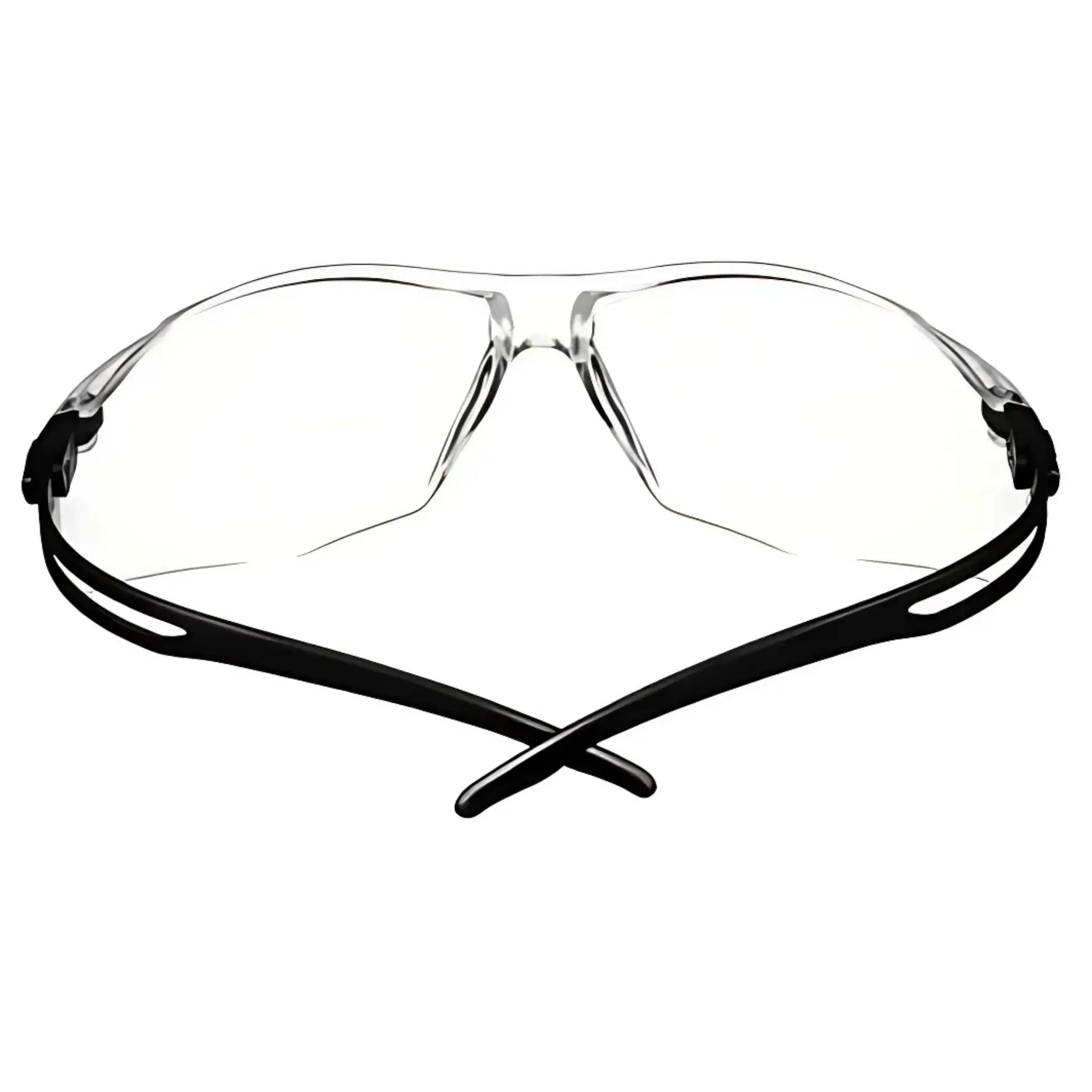 3M SecureFit 500 Series SF501AF-BLK, Black, Clear Anti-Fog/Anti- Scratch Lens, 20 ea/Case, Back View