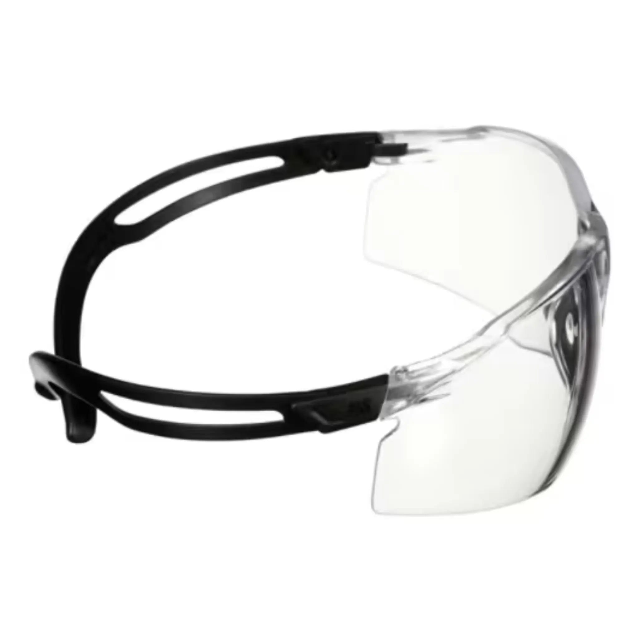 3M SecureFit 500 Series SF501AF-BLK, Black, Clear Anti-Fog/Anti- Scratch Lens, 20 ea/Case, Side View_02