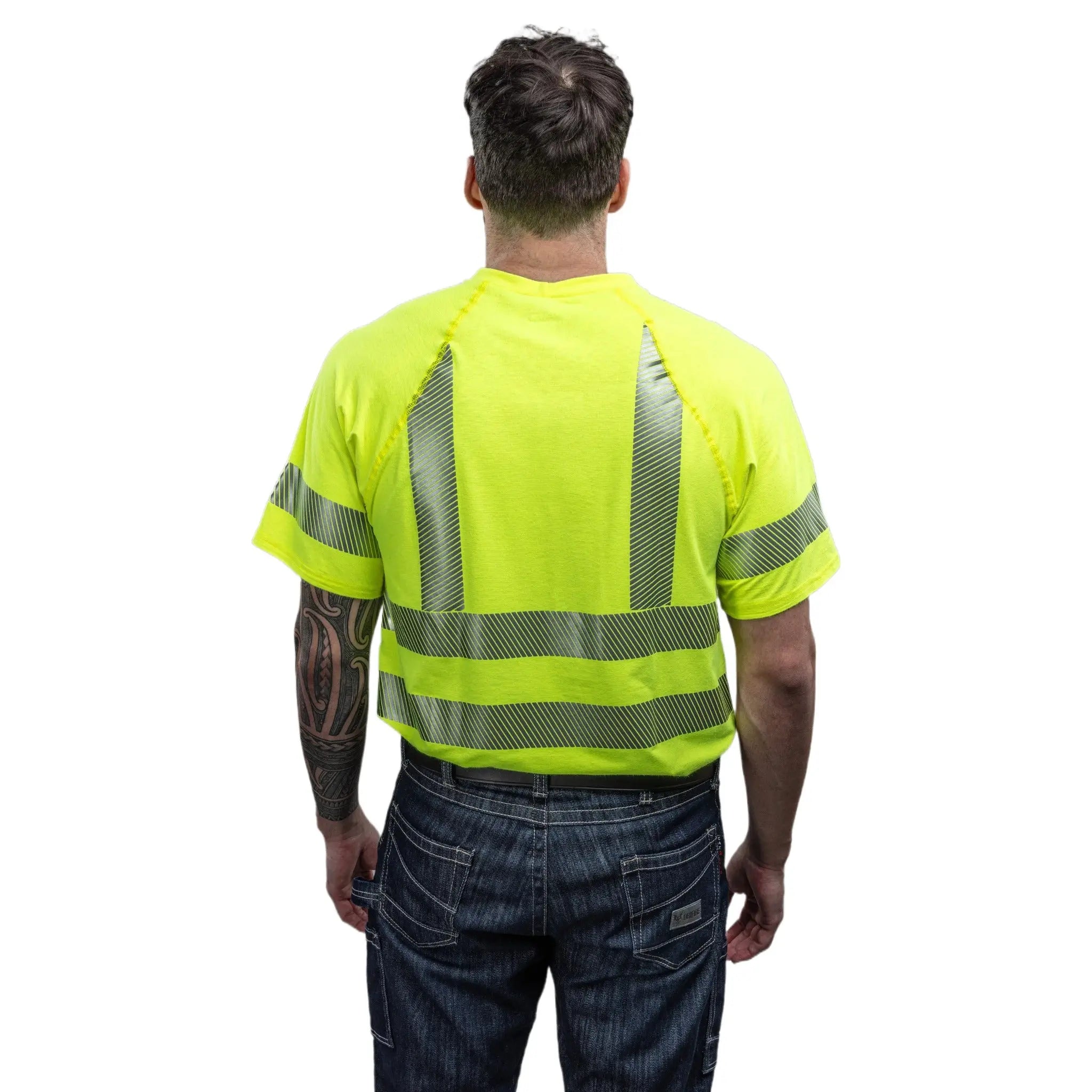 National Safety Apparel DRIFIRE BSTJTRC3 FR Control Hi-Vis Short Sleeve T-Shirt Class 3-Back