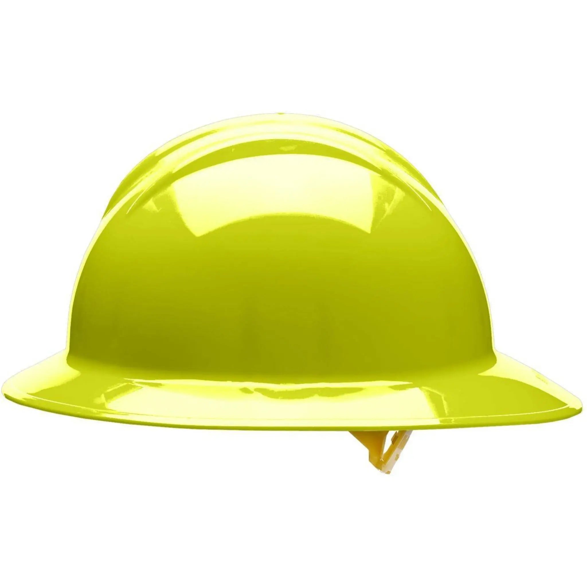 Bullard C33 33HYP 6pt Pinlock Classic Full Brim Style Hi-Viz Yellow Hard Hat 20/Case, Side View 2