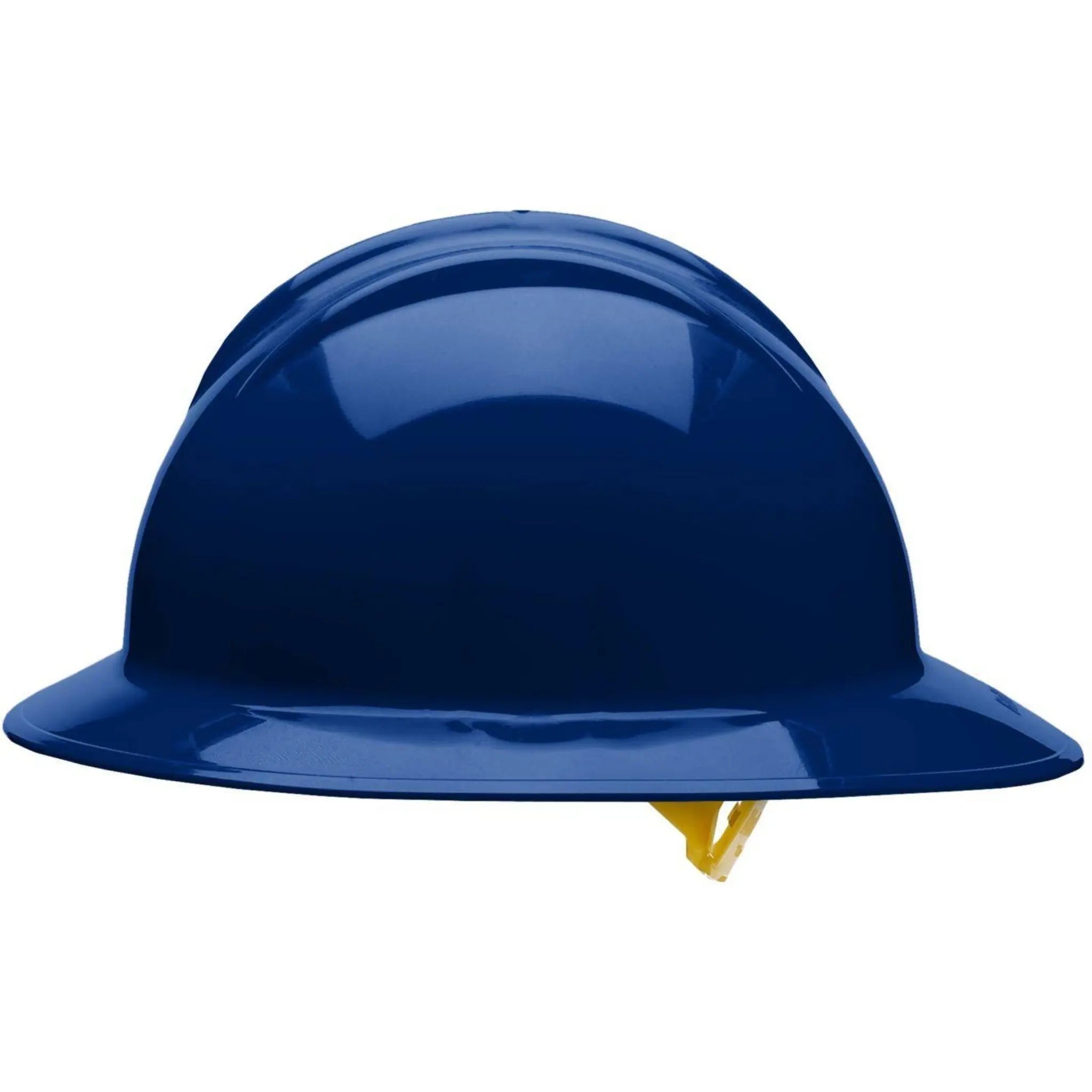 Bullard C33 33NBP 6pt Pinlock Classic Full Brim Style Navy Blue Hard Hat 20/Case, Side View