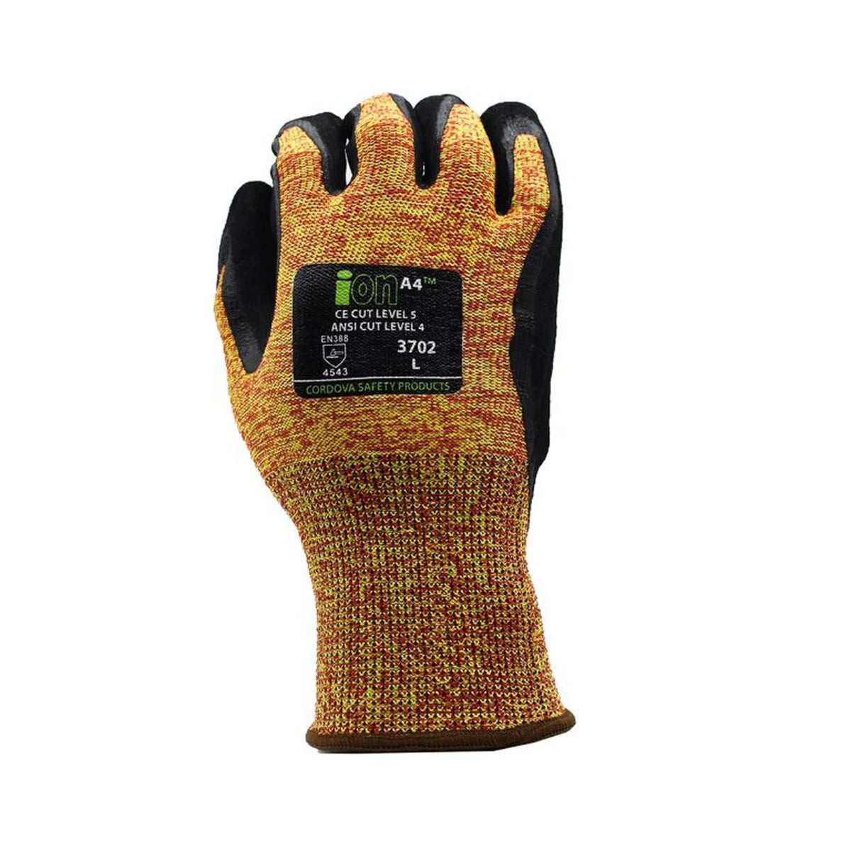 Cordova ION-A4 3702XL High-Performance Polyethylene Gloves, Mandarin Orange, X-Large, 1 Pair, 2nd Image