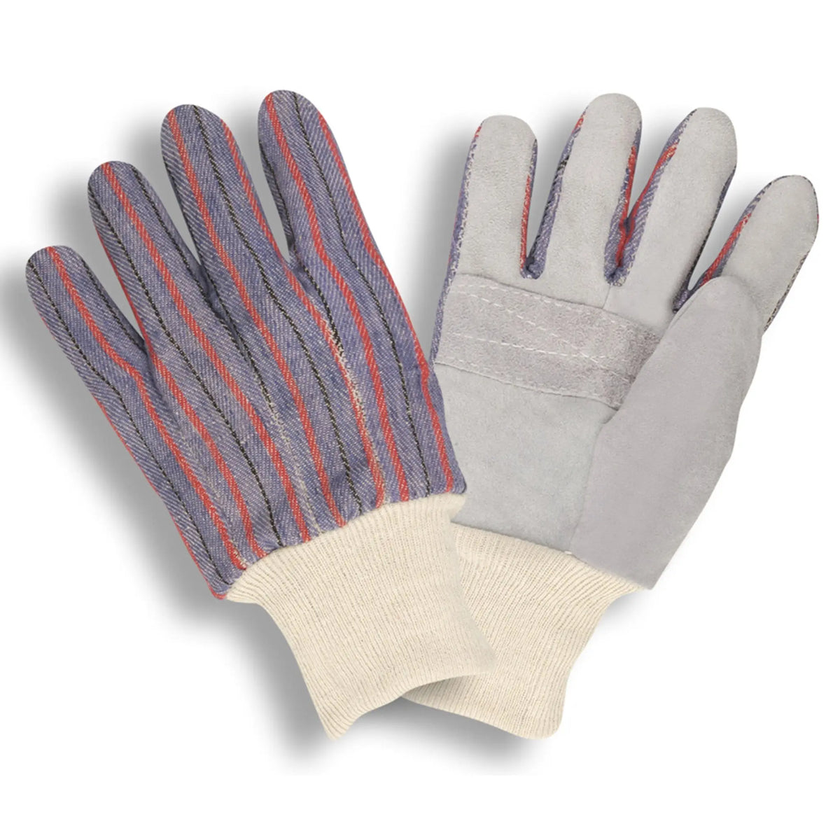 Cordova 7020 Cowhide Split-Leather Palm Gloves, White, Large, 1 Dozen, Main Image