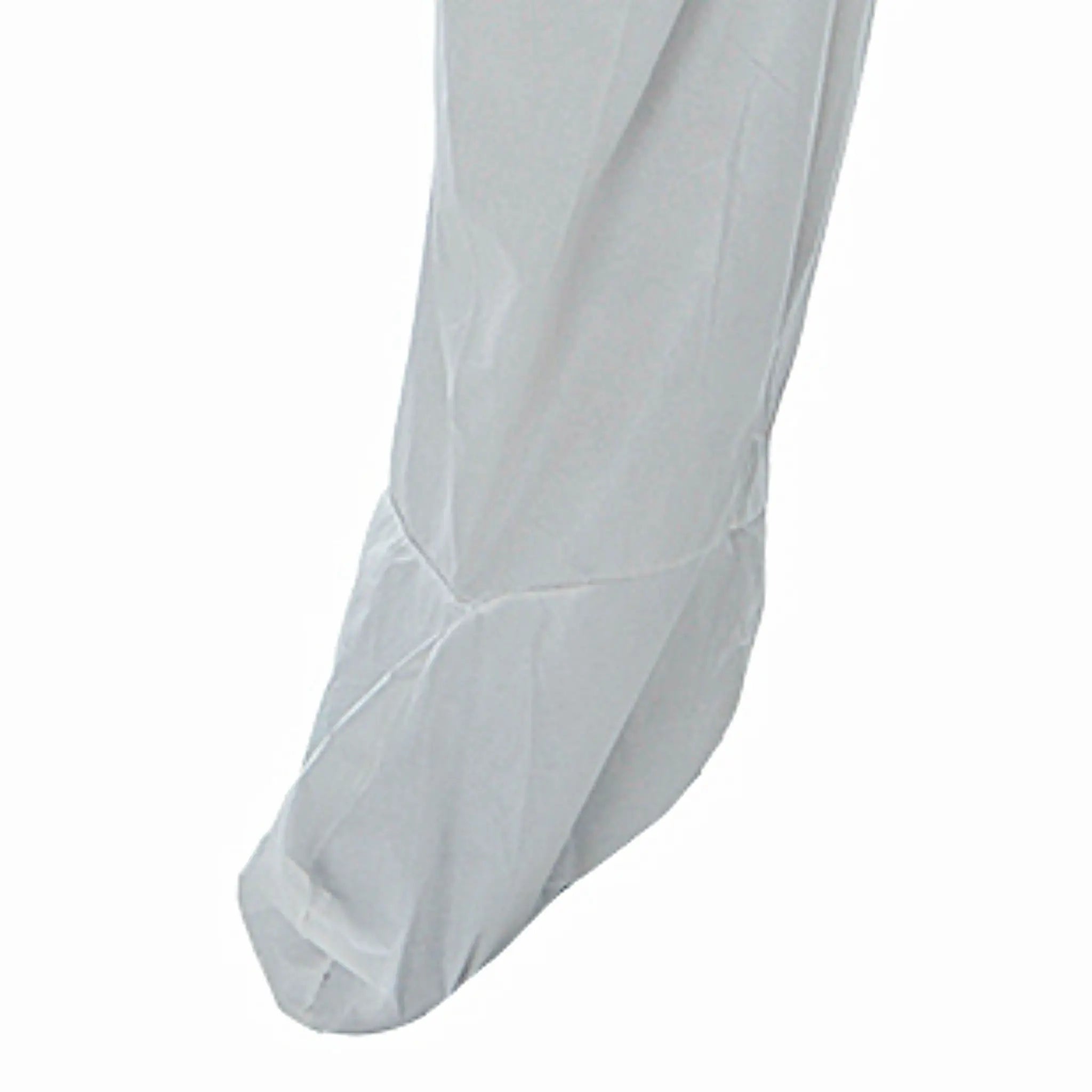 Cordova Defender II MP400 Microporous Lab Coverall With Hood And Boots, White, Boot Close Up