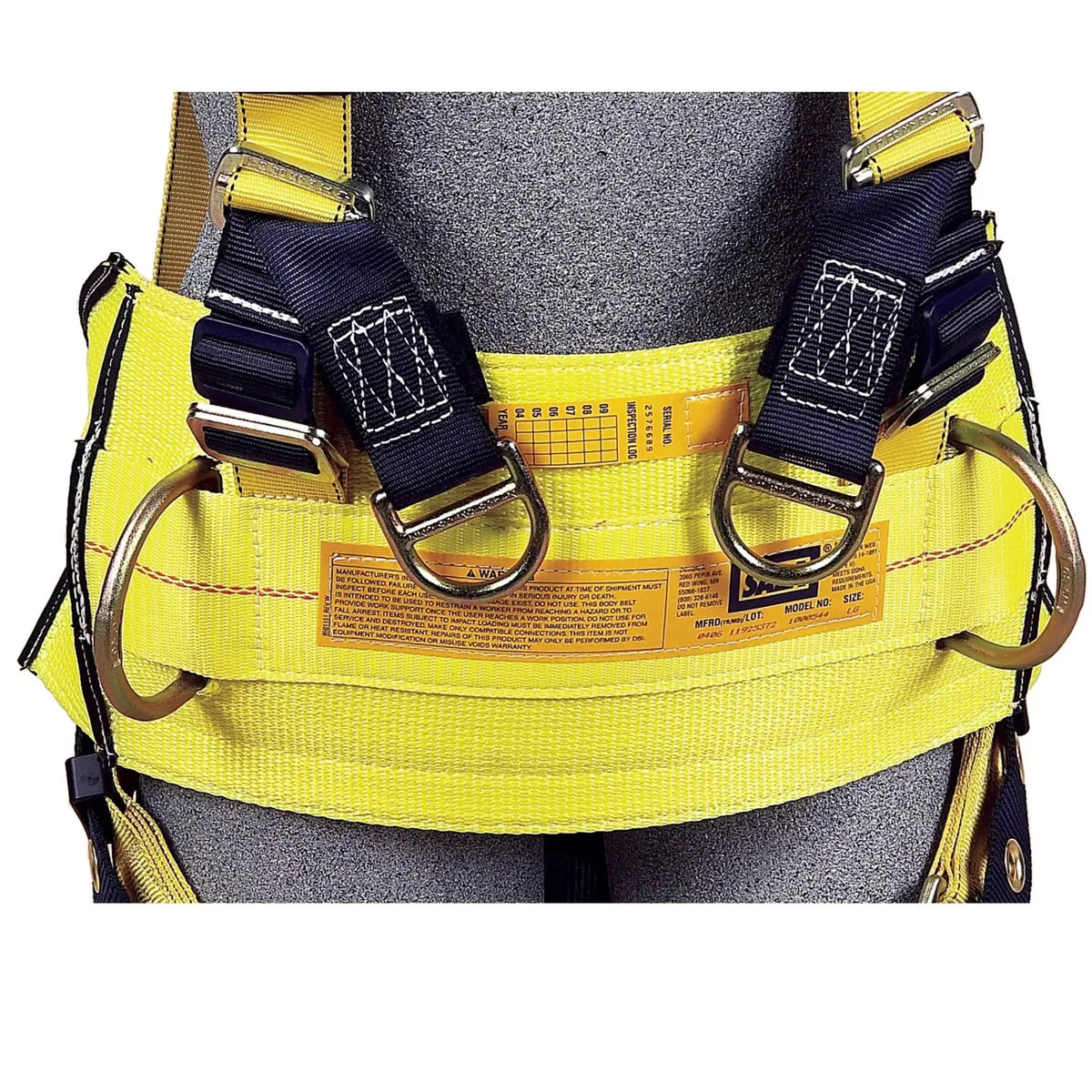 3M DBI-SALA Derrick Belt, Pass Thru Buckle Connection 1000545, X-Large, 1 EA, Closeup