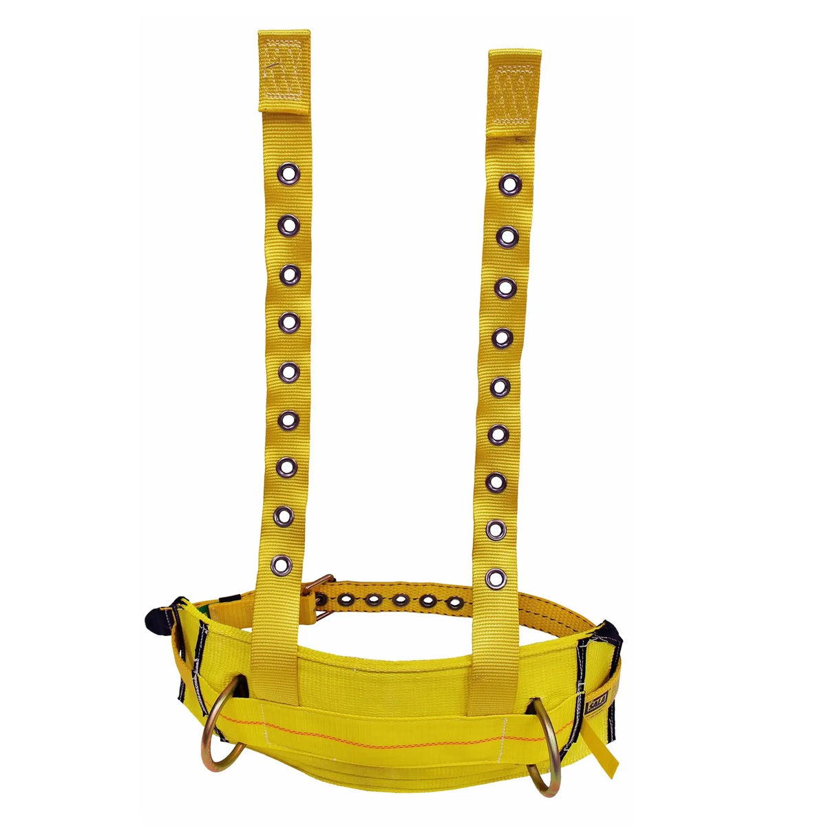 3M DBI-SALA Derrick Tongue Buckle Positioning Belt with Tongue Buckle Harness Connector 1003223, Yellow, 2X, 1 Each, Closeup