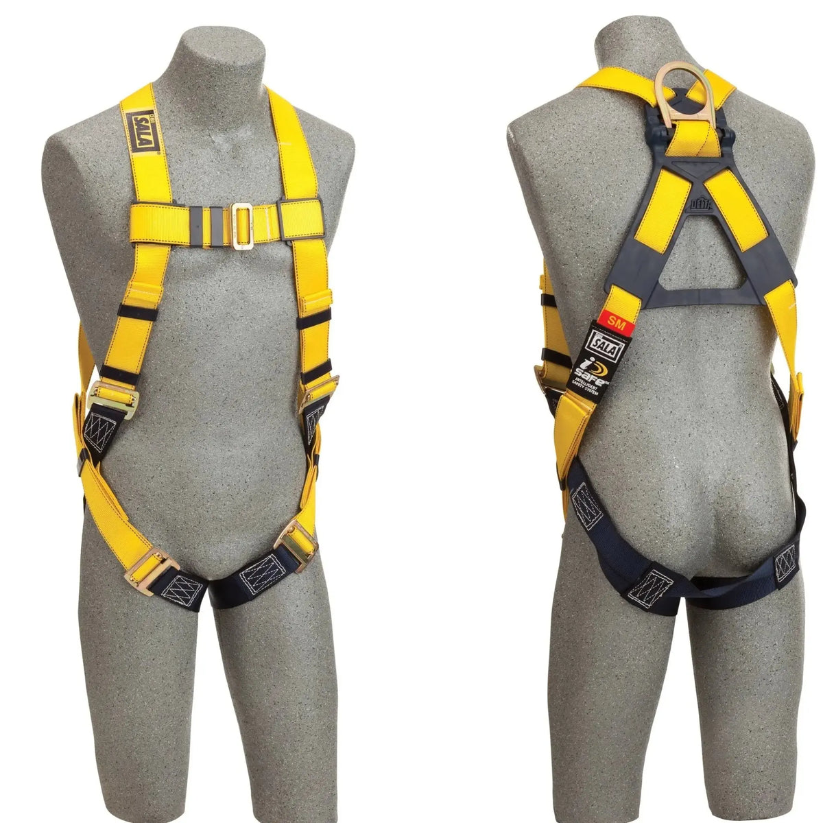 3M DBI-SALA Delta Vest-Style Harness 1101827, X-Large, 1 EA, Back - Closeup, Front and Back