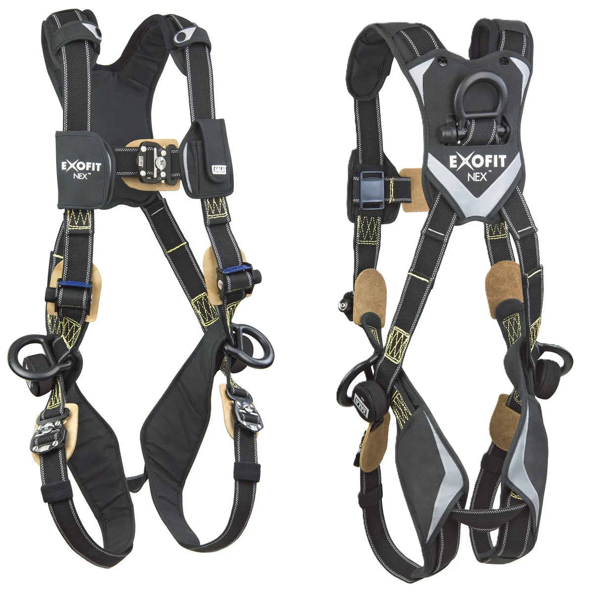 3M DBI-SALA ExoFit NEX Arc Flash Positioning Harness 1103070, Small, 1 EA, front and back