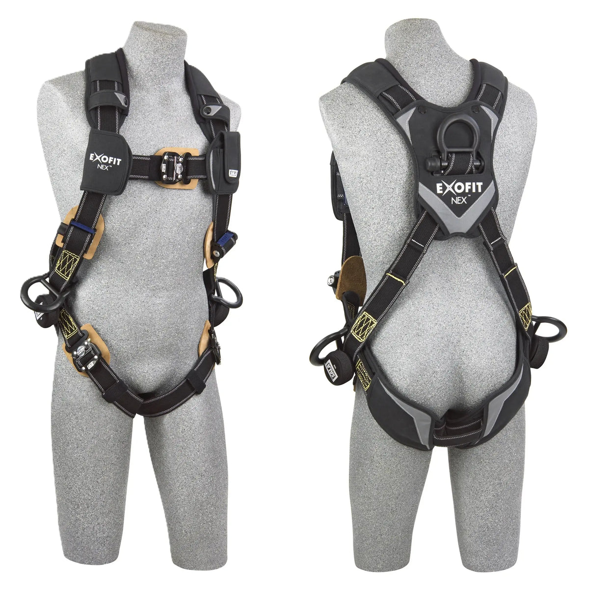 3M DBI-SALA ExoFit NEX Arc Flash Positioning Harness 1103070, Small, 1 EA, front and back