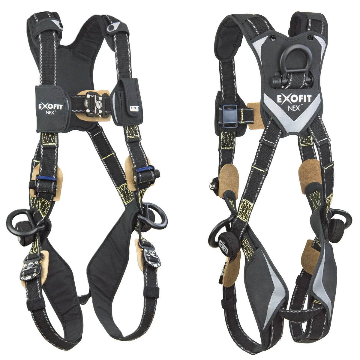3M DBI-SALA ExoFit NEX Arc Flash Positioning Harness 1103073, X-Large, 1 EA, front and back