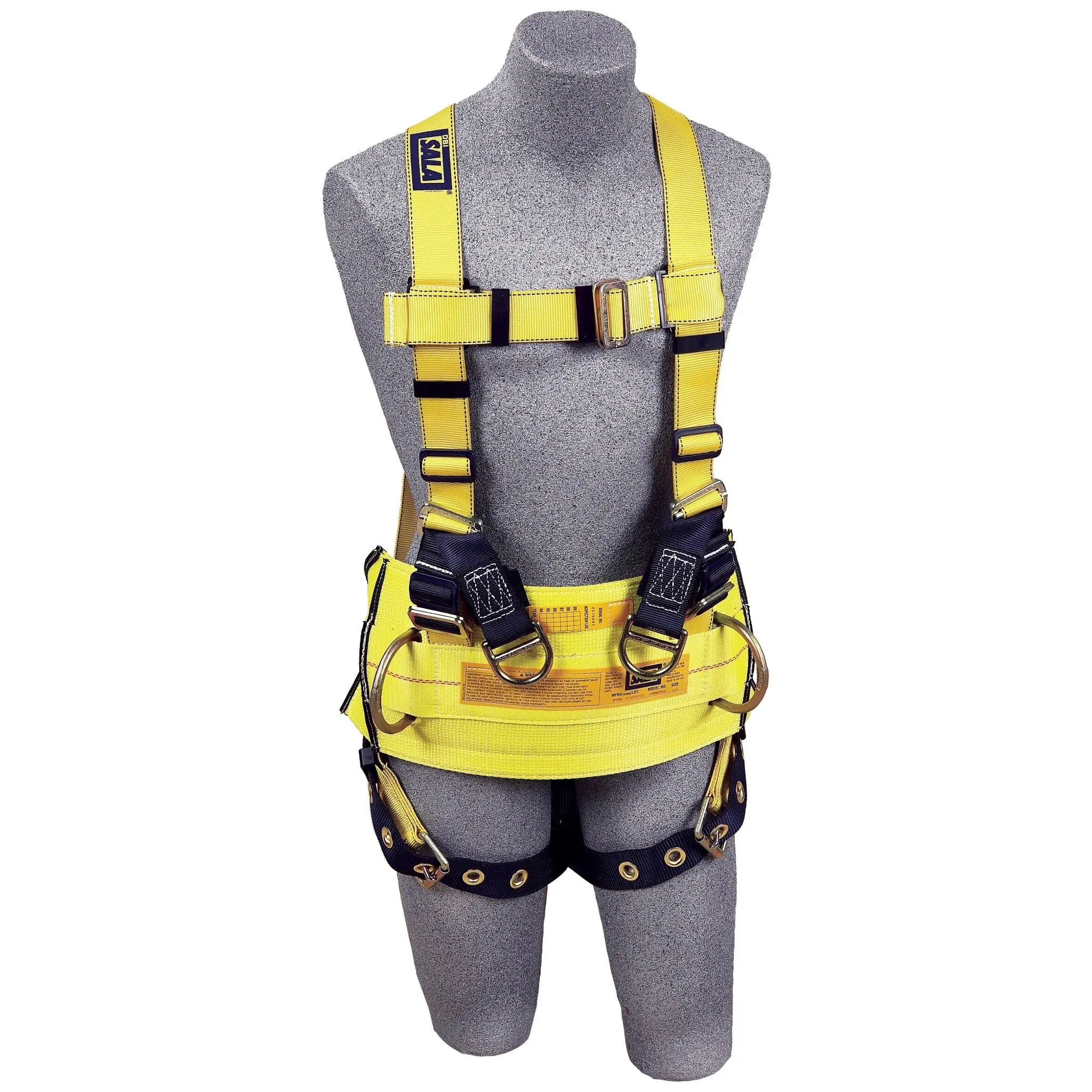 3M DBI-SALA Delta 1105827 Derrick Positioning/Suspension Safety Harness with Pass-Thru Belt Connector, Medium, Main Image