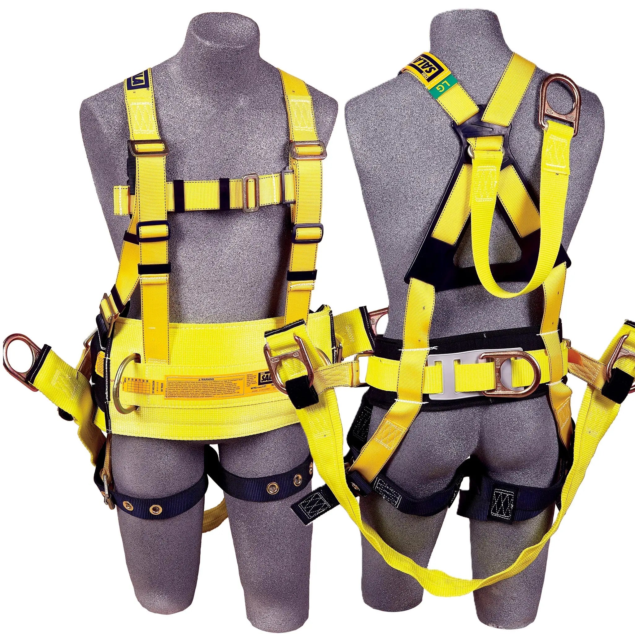 3M DBI-SALA Delta Derrick Harness 1106107, X-Large, 1 EA, Front and Back