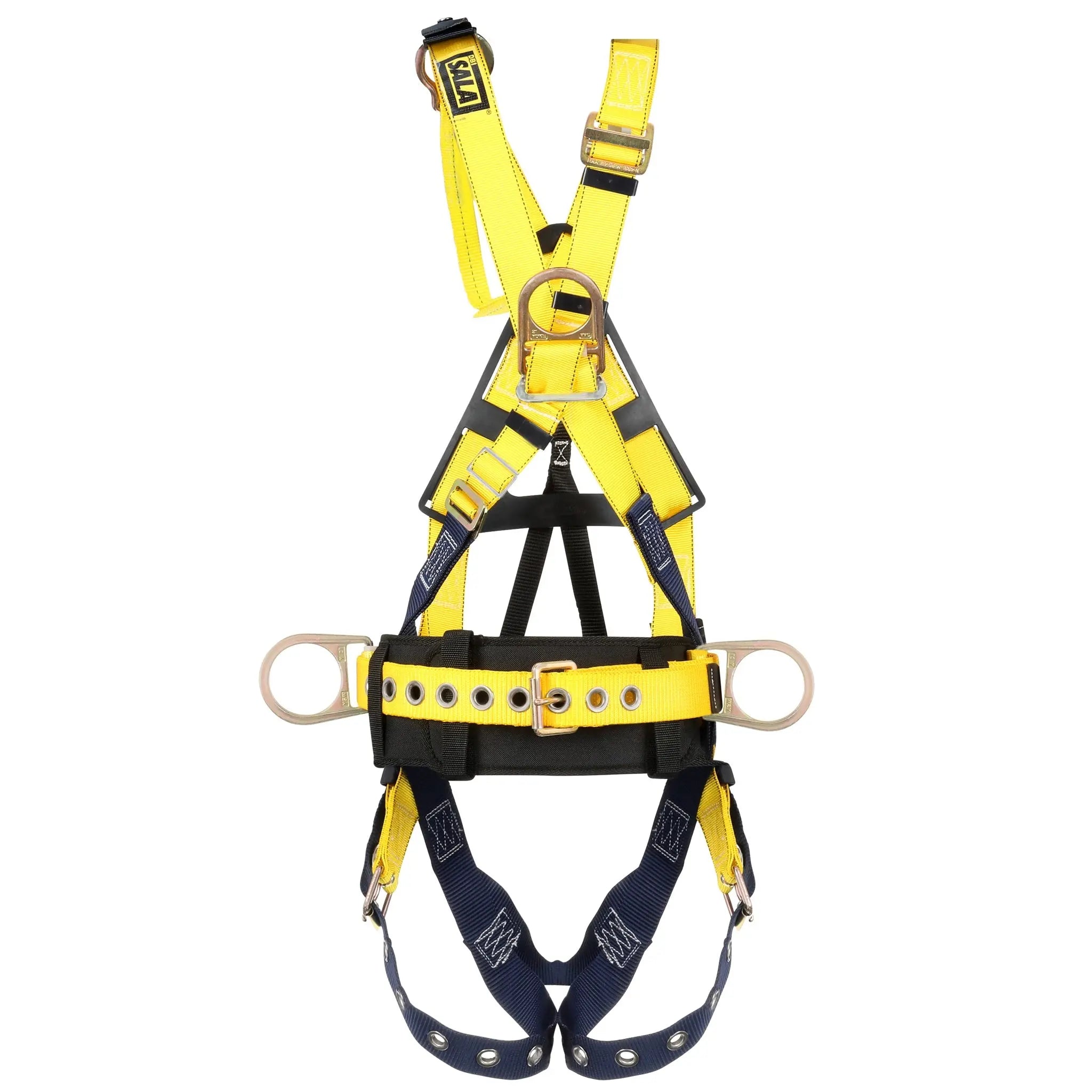 3M DBI-SALA Delta Tower Harness, Side D Rings, Pole Restraint DRings, Stand-up Rear D Ring, TB 1106375 Universal, 1 Each, Front
