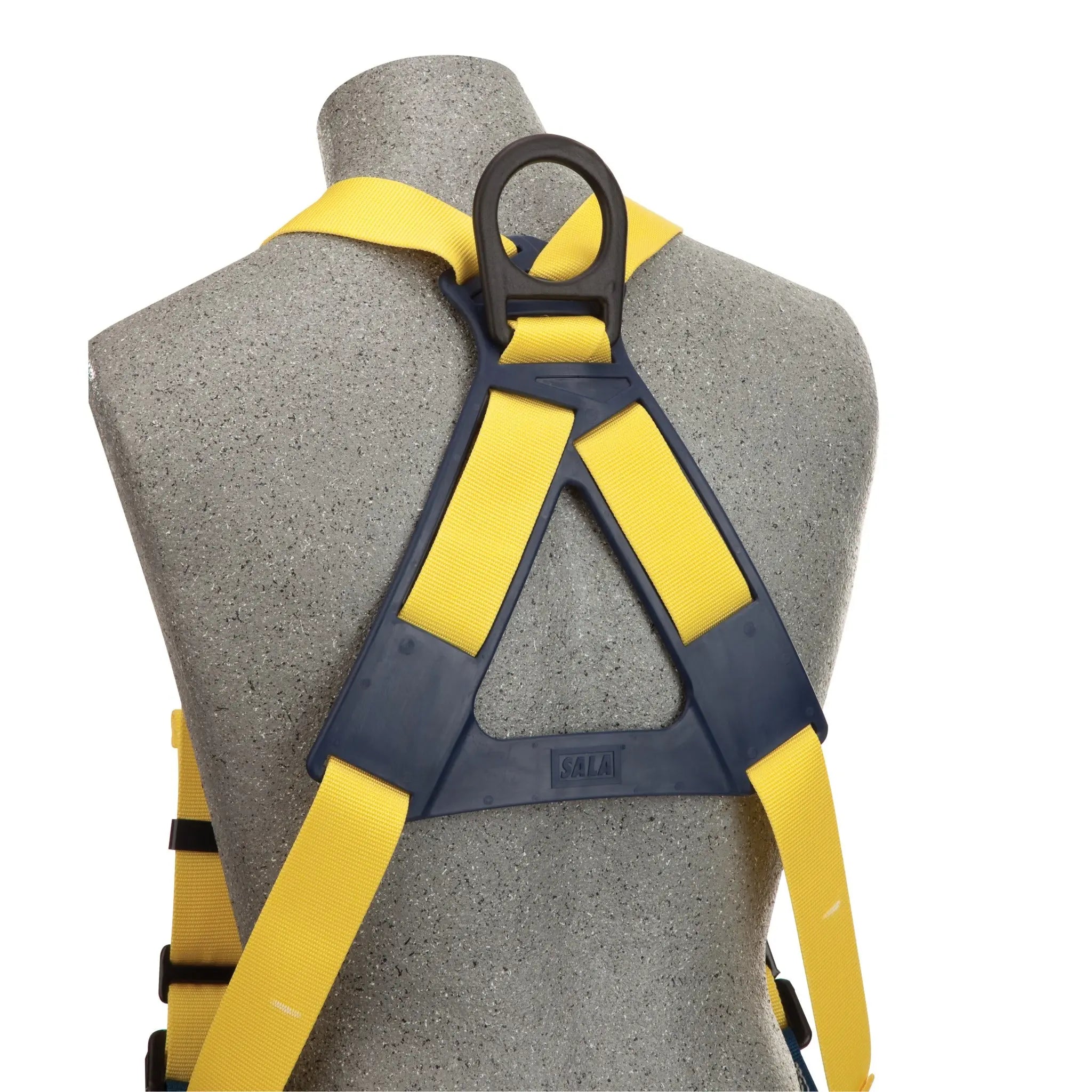 7000 lb nylon web, vest style, PVC coated hardware, back D-ring, pass thru buckles (Size X-Large)