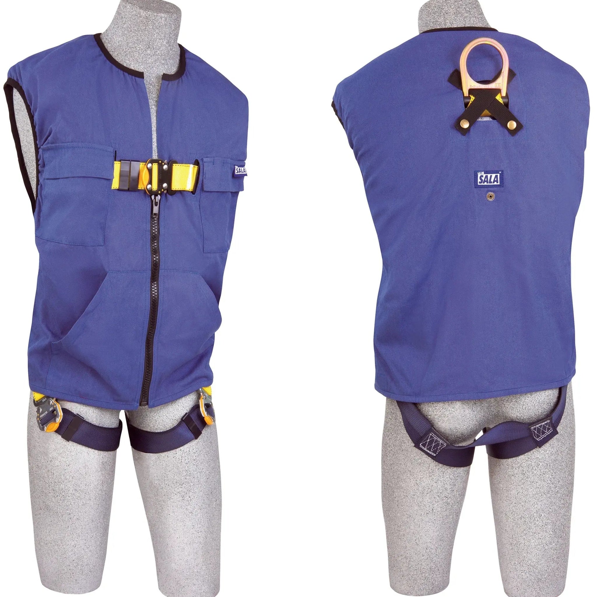 3M DBI-SALA Delta Vest Workvest Harness 1111575, Small, 1 EA, Front and Back