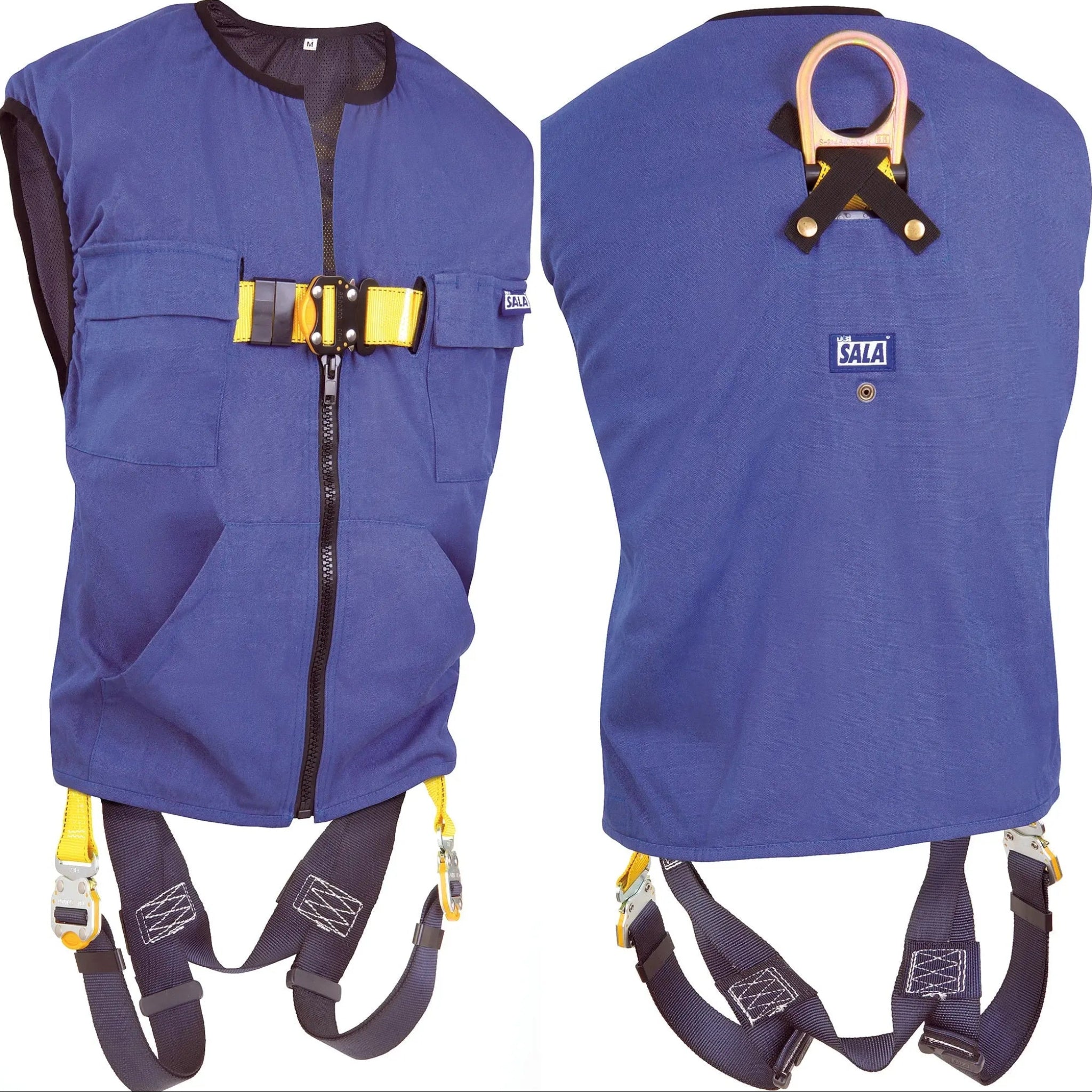 3M DBI-SALA Delta Vest Workvest Harness 1111575, Small, 1 EA, Front and Back