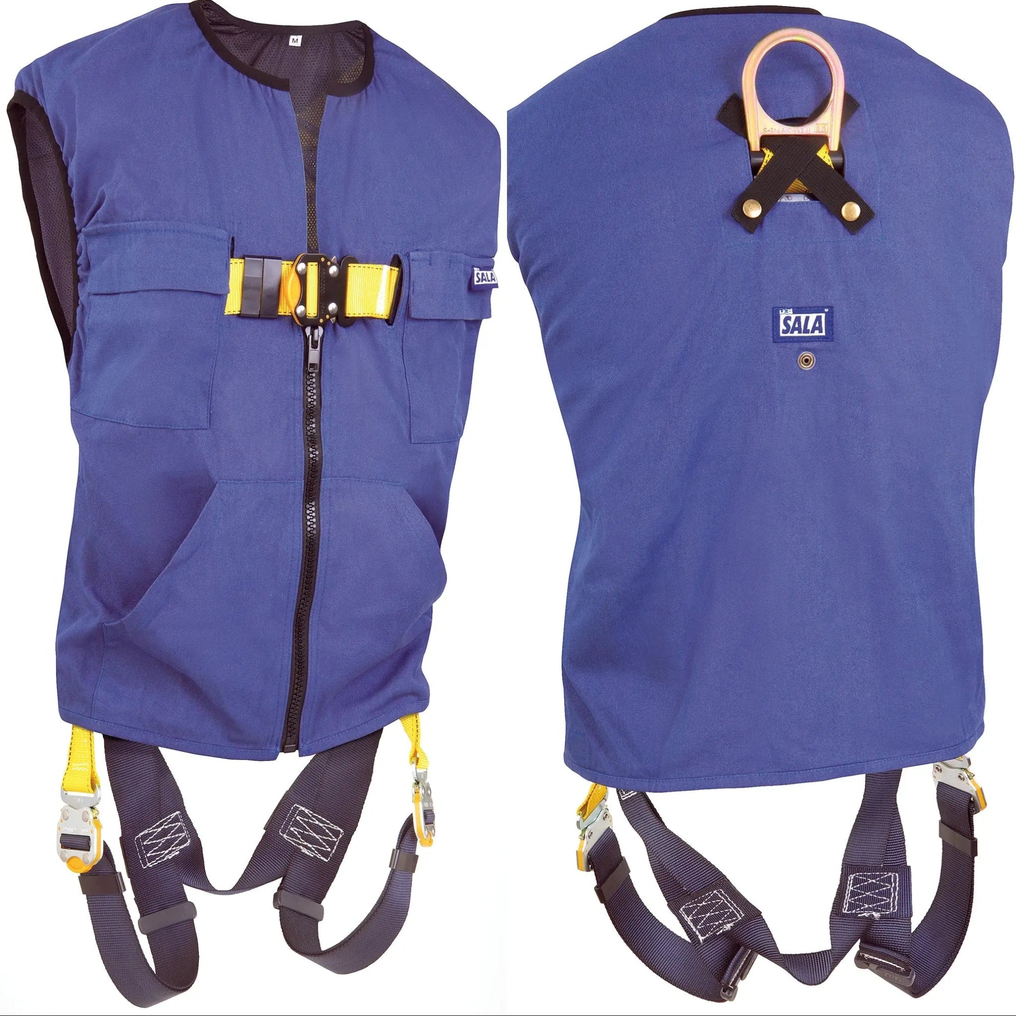 3M DBI-SALA Delta Vest Workvest Harness 1111576, Universal, 1 EA, Front and Back