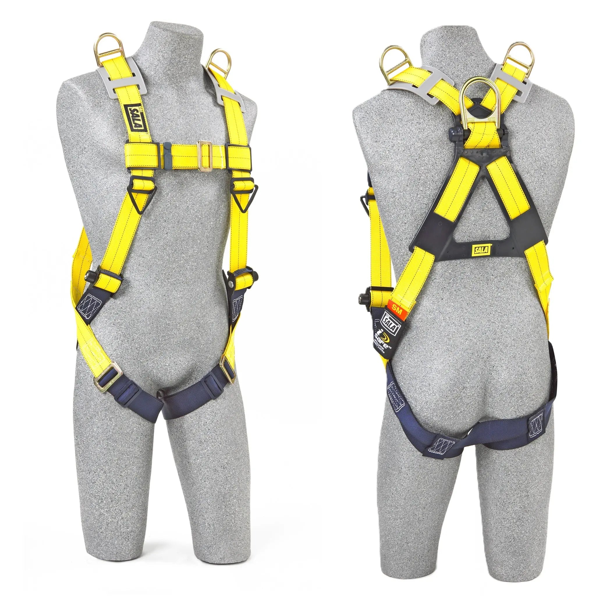 3M PROTECTA 1161206 Comfort Construction Style Positioning Harness, Black, Medium/Large/X-Large, 1 Each, Front and back