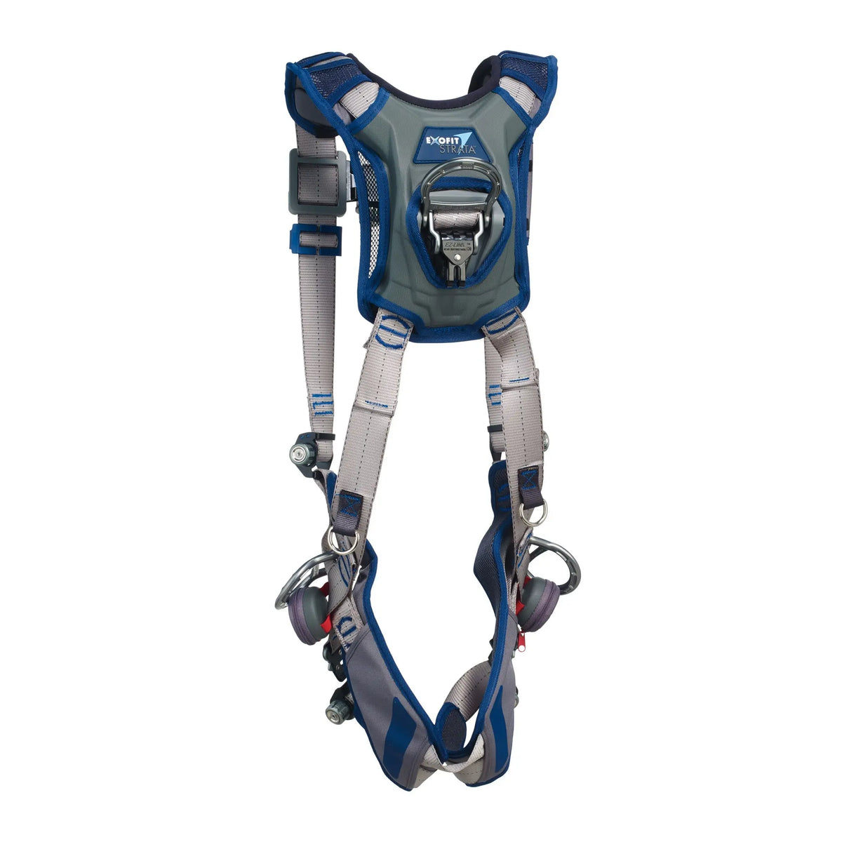 3M DBI-SALA ExoFit STRATA Vest-Style Positioning Harness 1112483, Grey, Blue, X-Large, 1 EA, Back