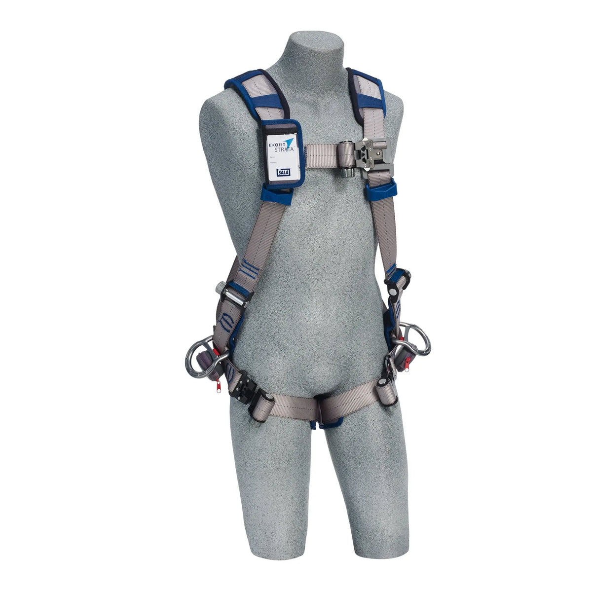 3M DBI-SALA ExoFit STRATA Vest-Style Positioning Harness 1112483, Grey, Blue, X-Large, 1 EA, Front