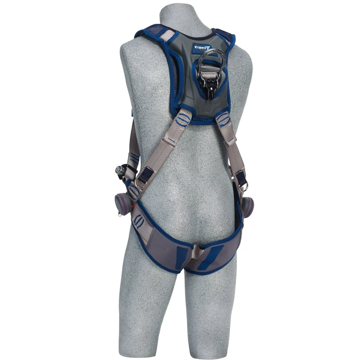 3M DBI-SALA ExoFit STRATA Vest-Style Climbing Harness 1112486, Grey, Blue, Medium, 1 EA, back
