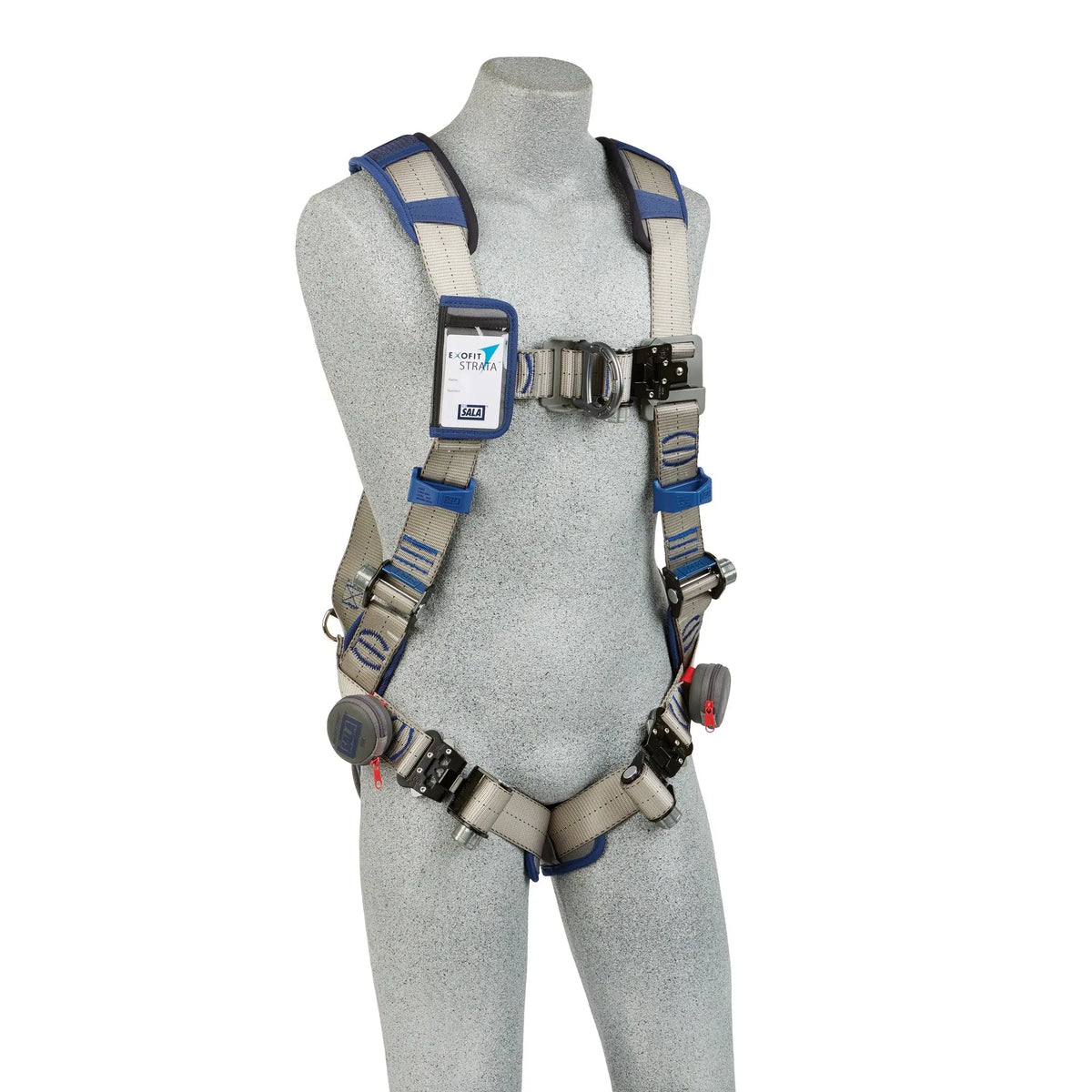 3M DBI-SALA ExoFit STRATA Vest-Style Climbing Harness 1112486, Grey, Blue, Medium, 1 EA, Main Image